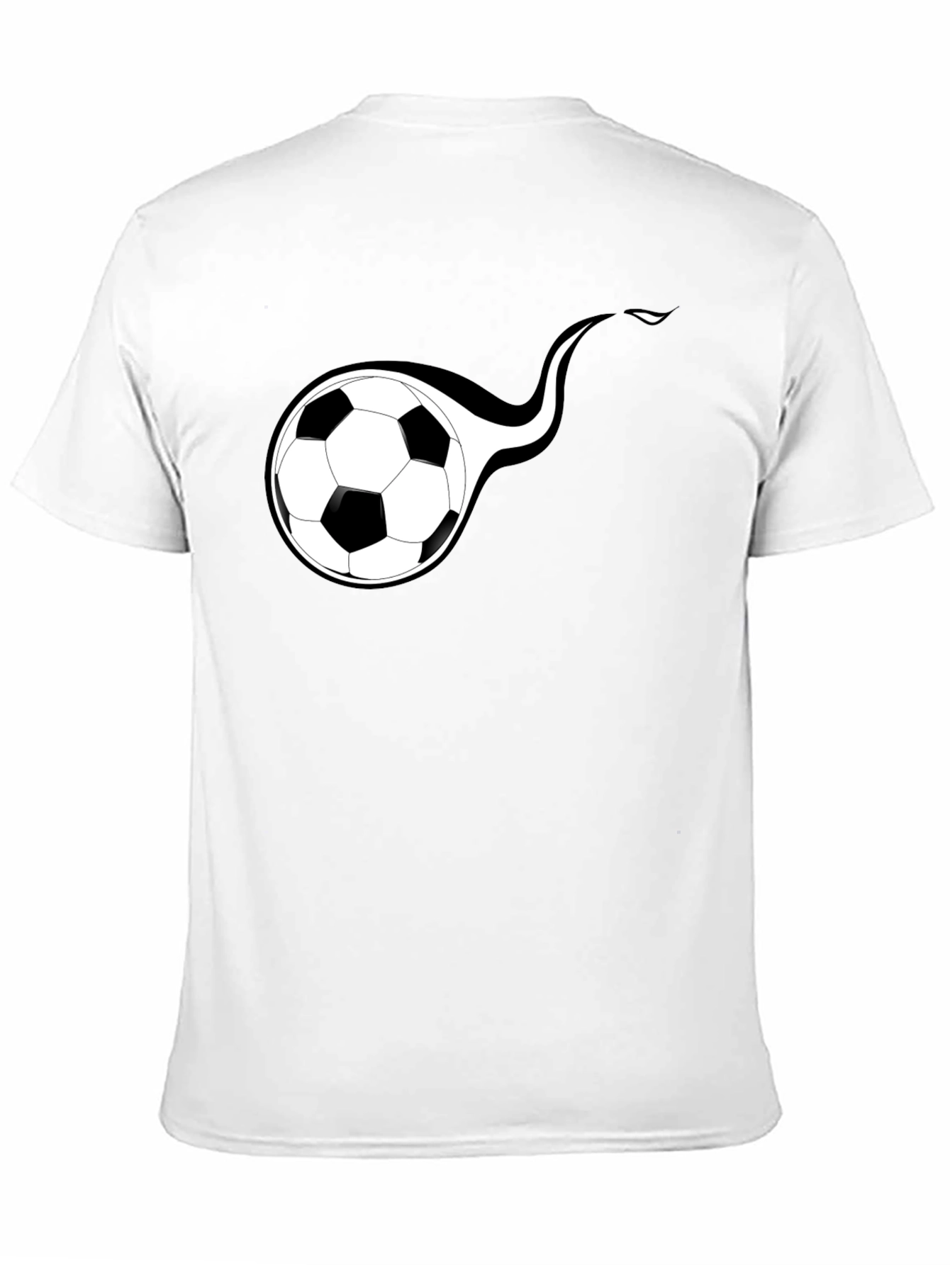 Soccer Ball Graphic Tee - Black