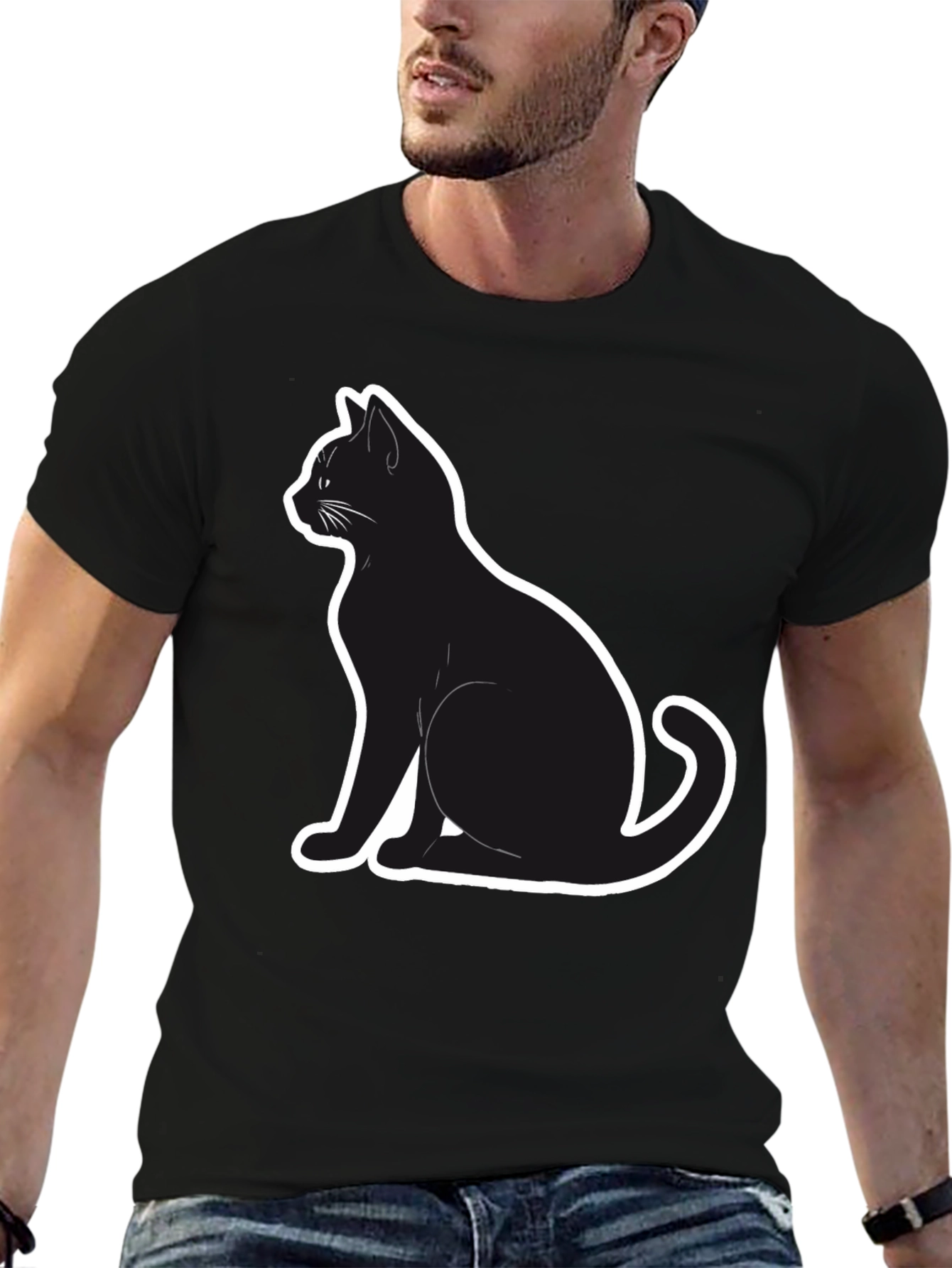 Cool Cat T-Shirt - Black