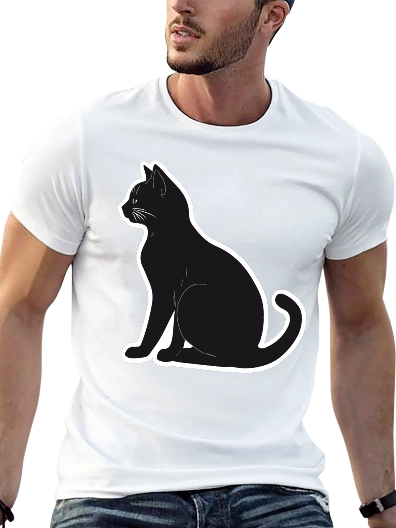 Cool Cat T-Shirt - Black