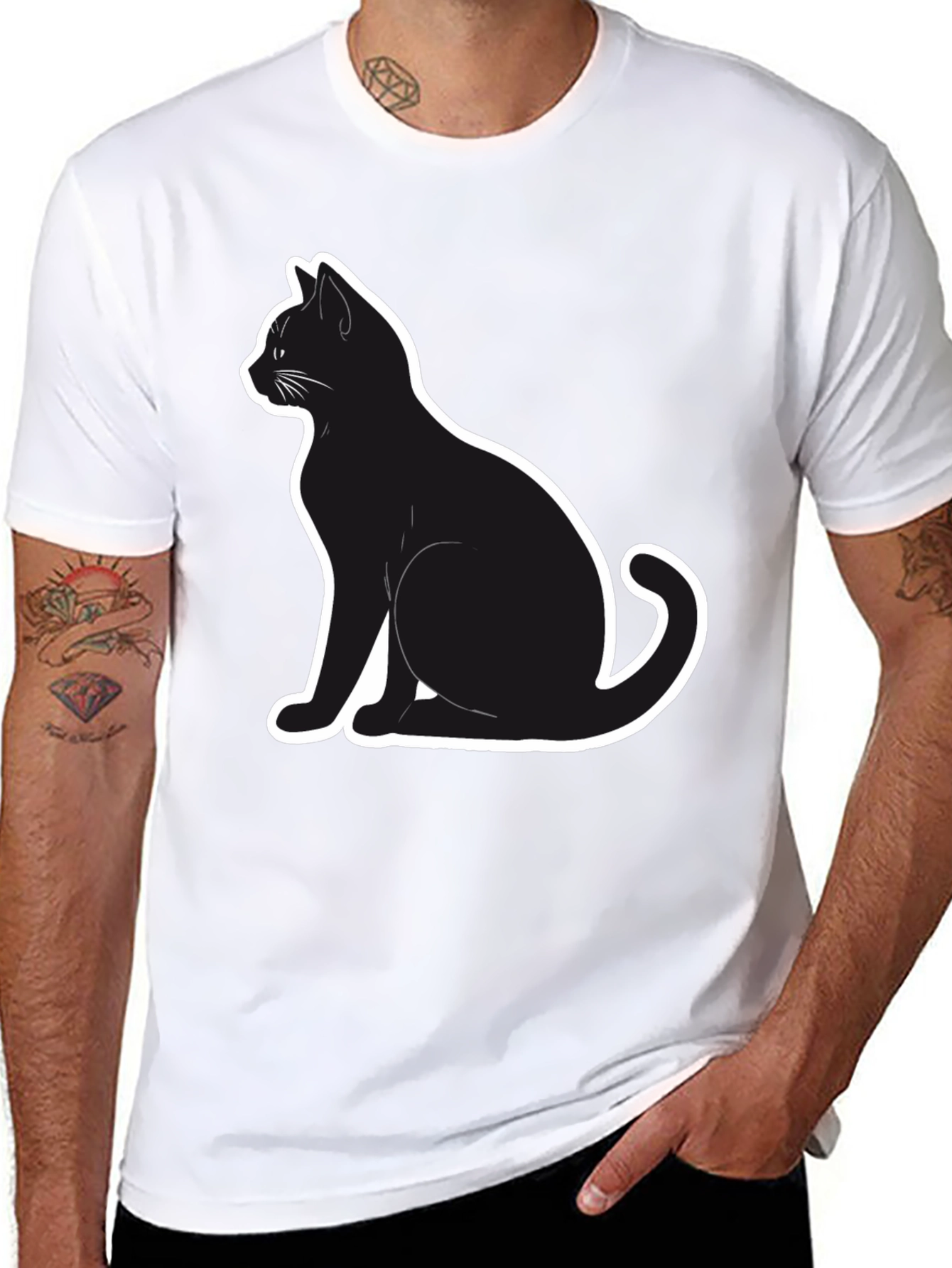 Cool Cat T-Shirt - Black