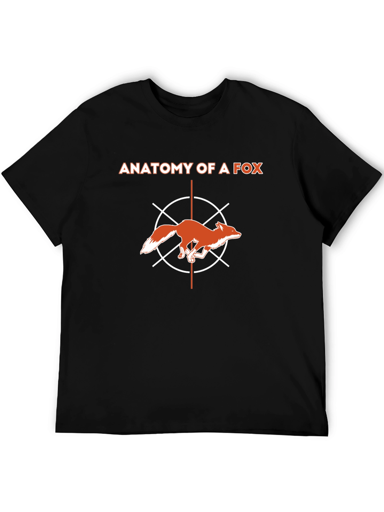 Anatomy of a Fox Graphic T-Shirt - Modern Style
