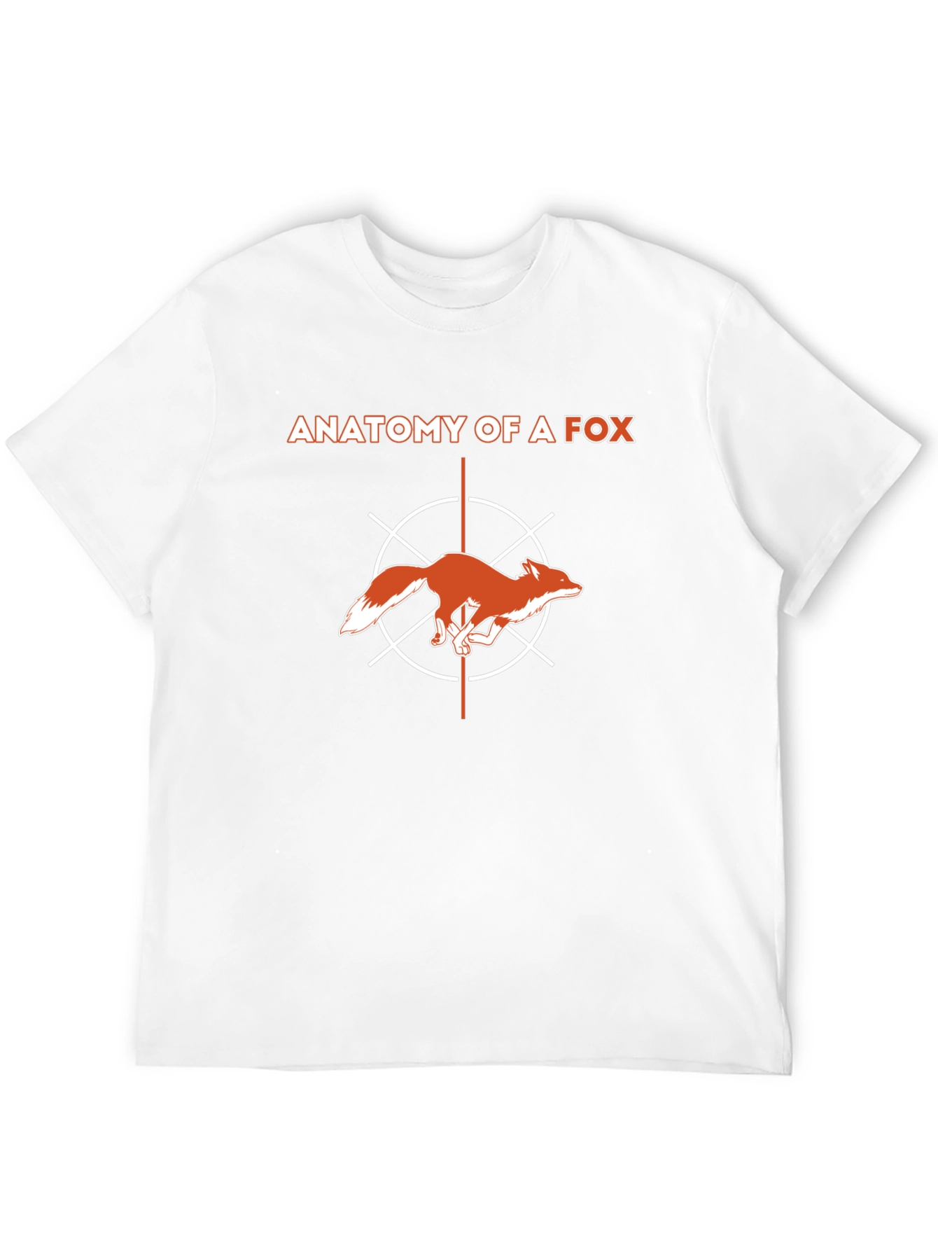 Anatomy of a Fox Graphic T-Shirt - Modern Style