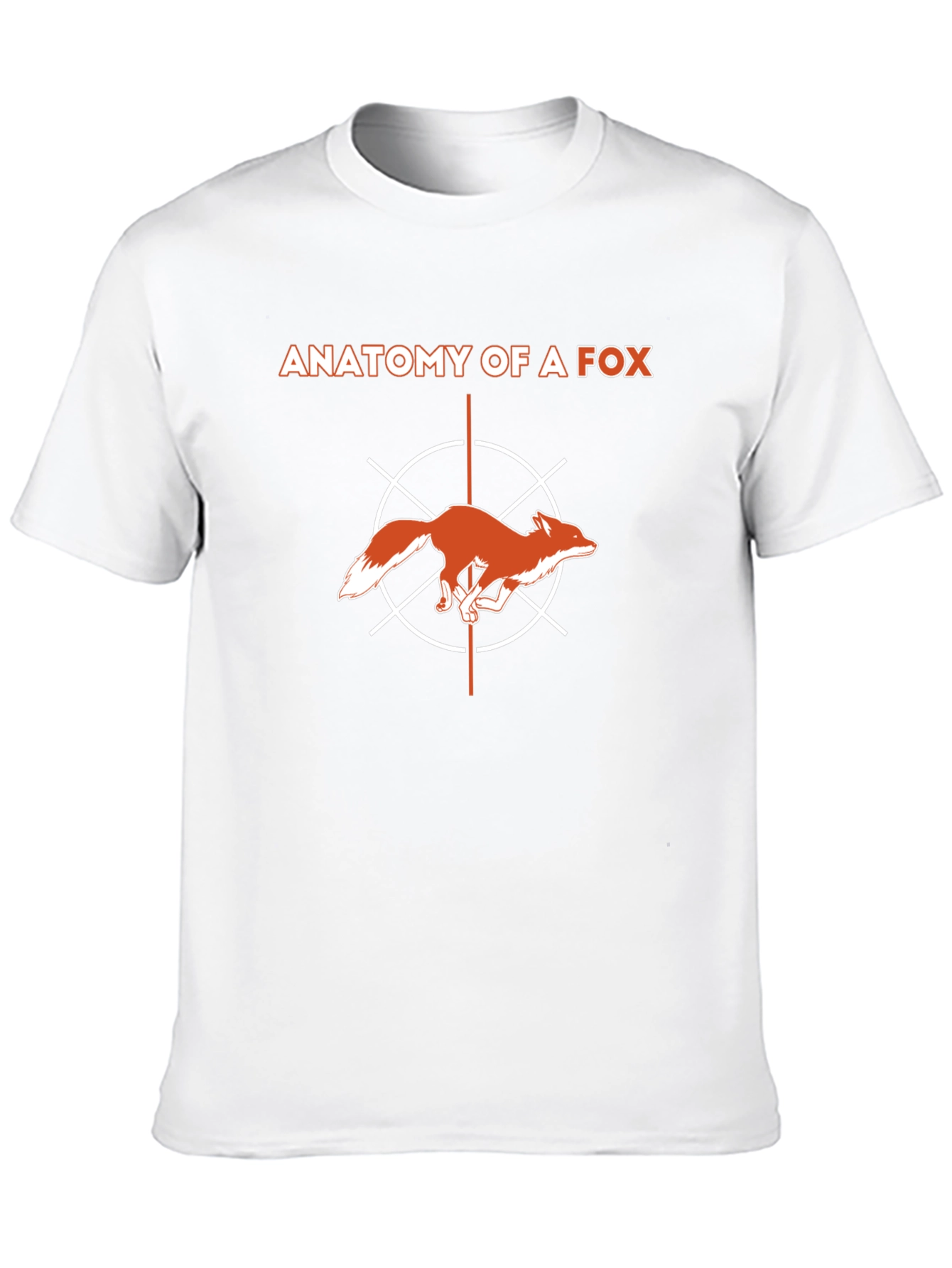 Anatomy of a Fox Graphic T-Shirt - Modern Style
