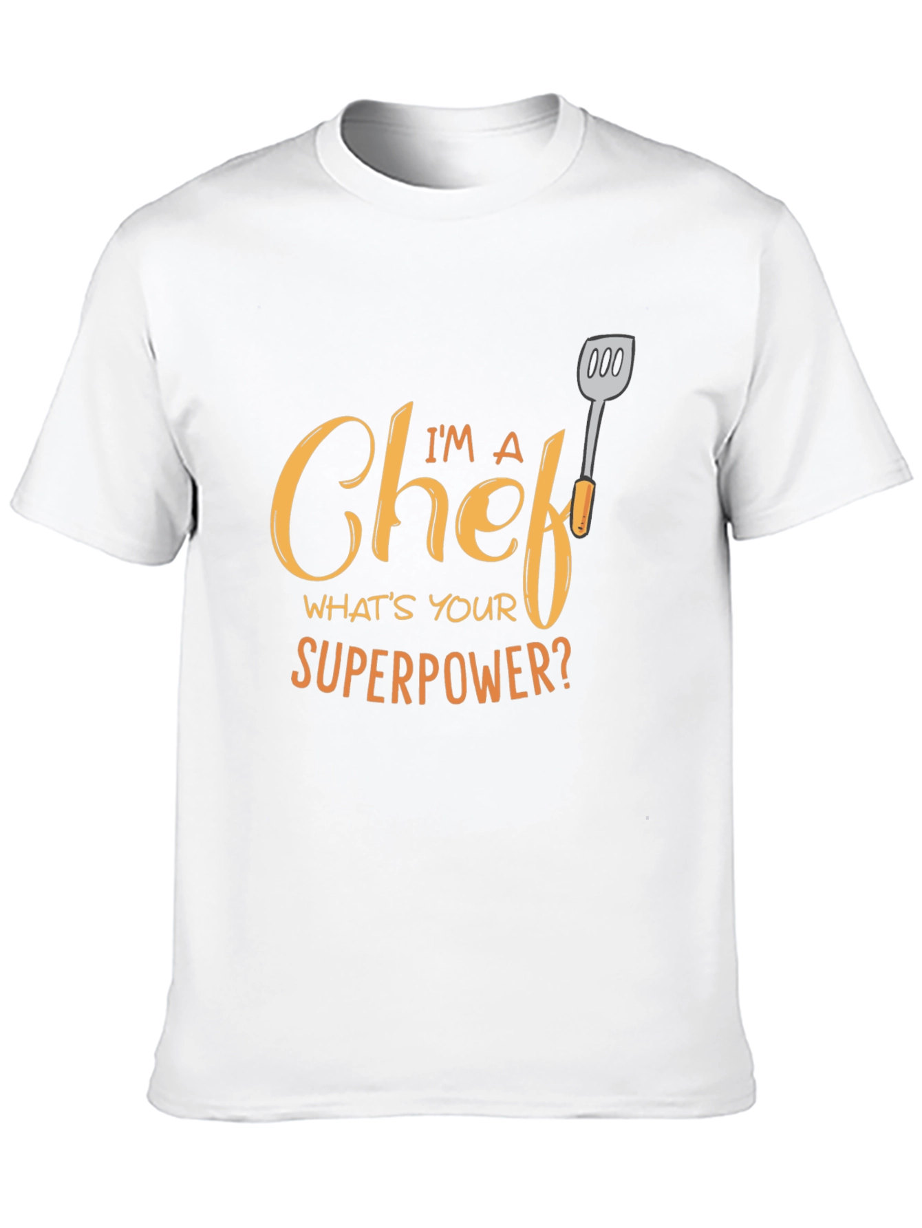 Chef Superpower Graphic Tee - Black Cotton T-Shirt
