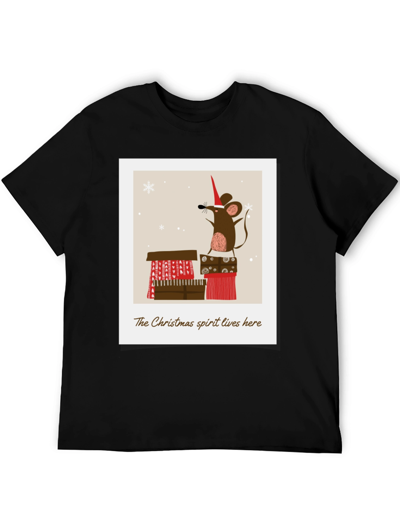 Festive Christmas Mouse T-Shirt