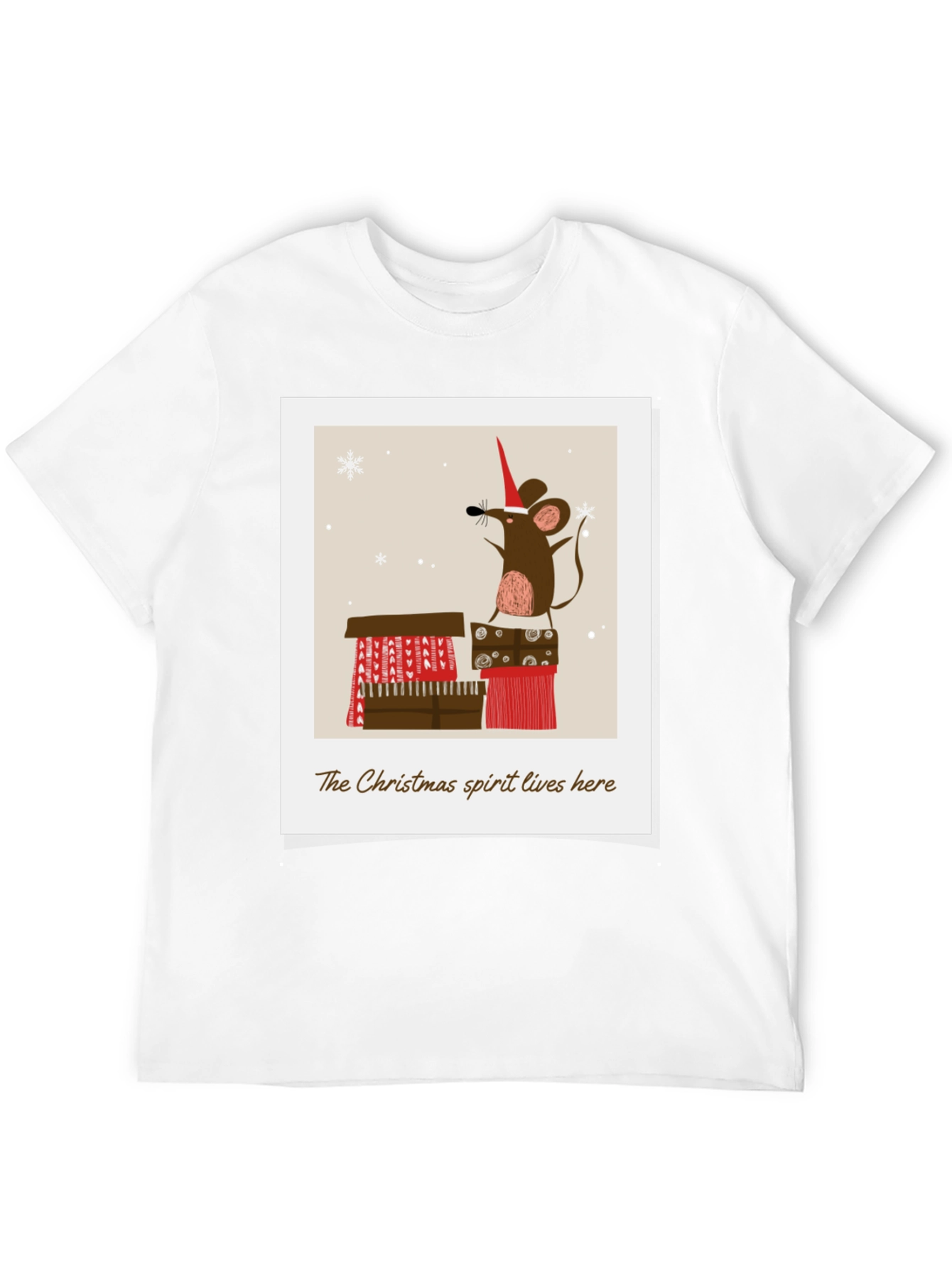 Festive Christmas Mouse T-Shirt