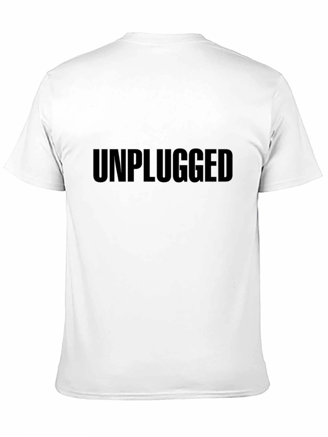 Unplugged Black Graphic Tee