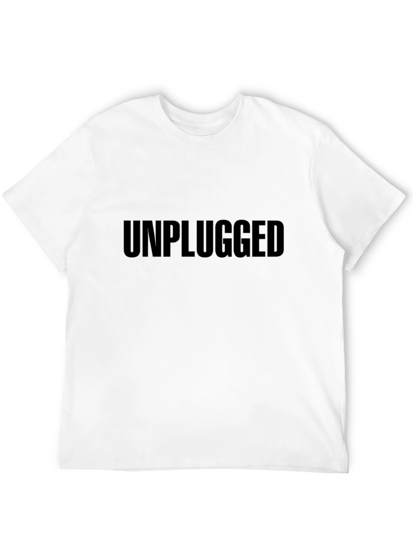 Unplugged Black Graphic Tee