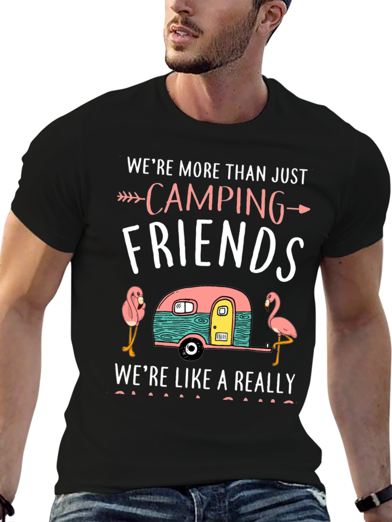 Camping Friends Graphic Tee