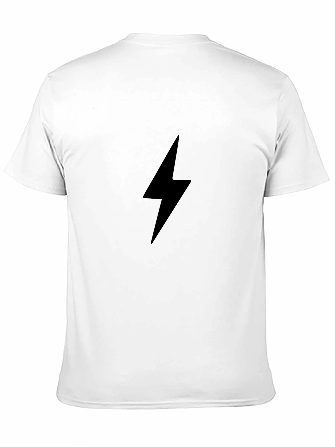 Black Lightning Bolt Graphic Tee