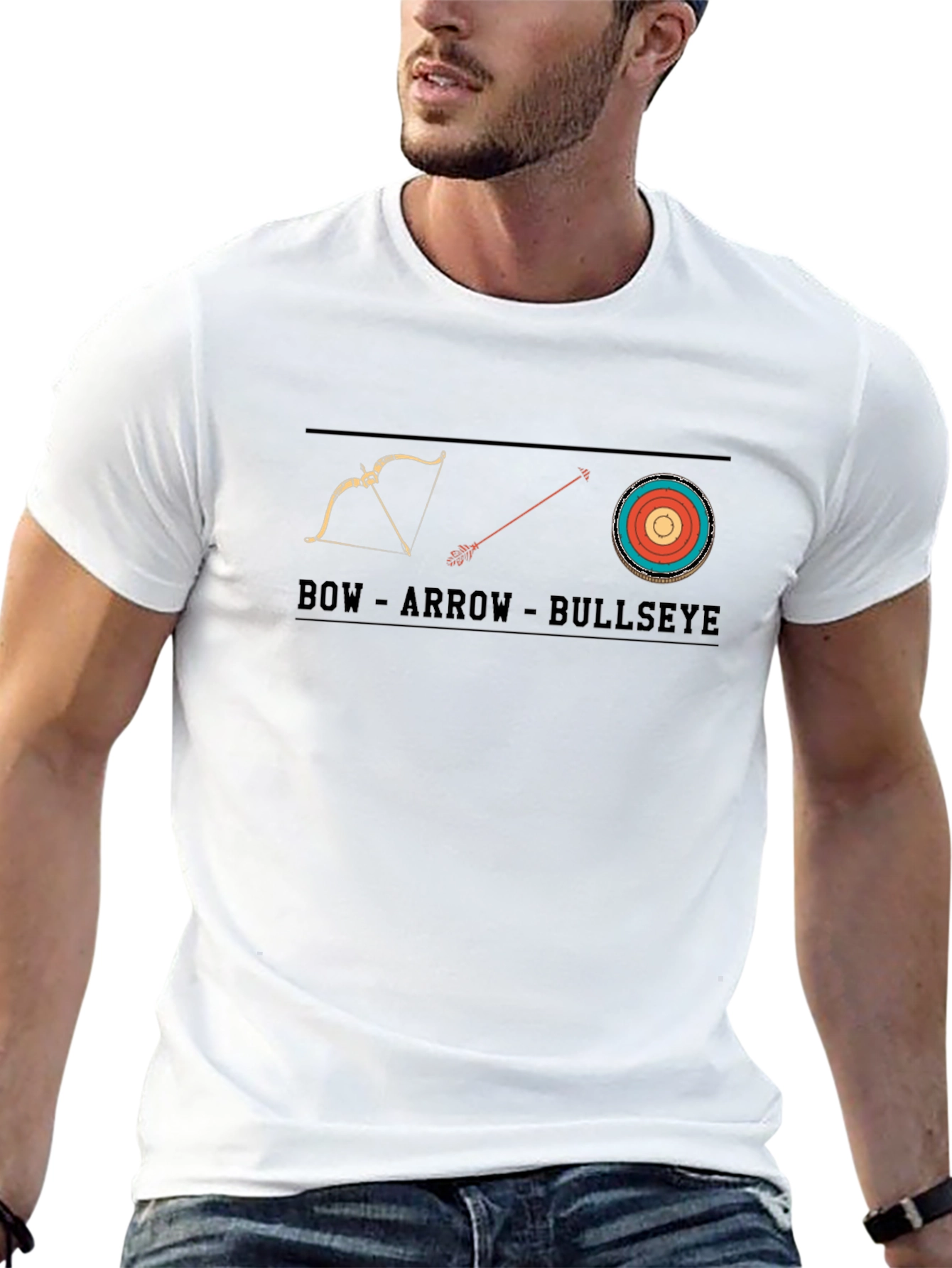 Bow Arrow Bullseye Graphic Tee