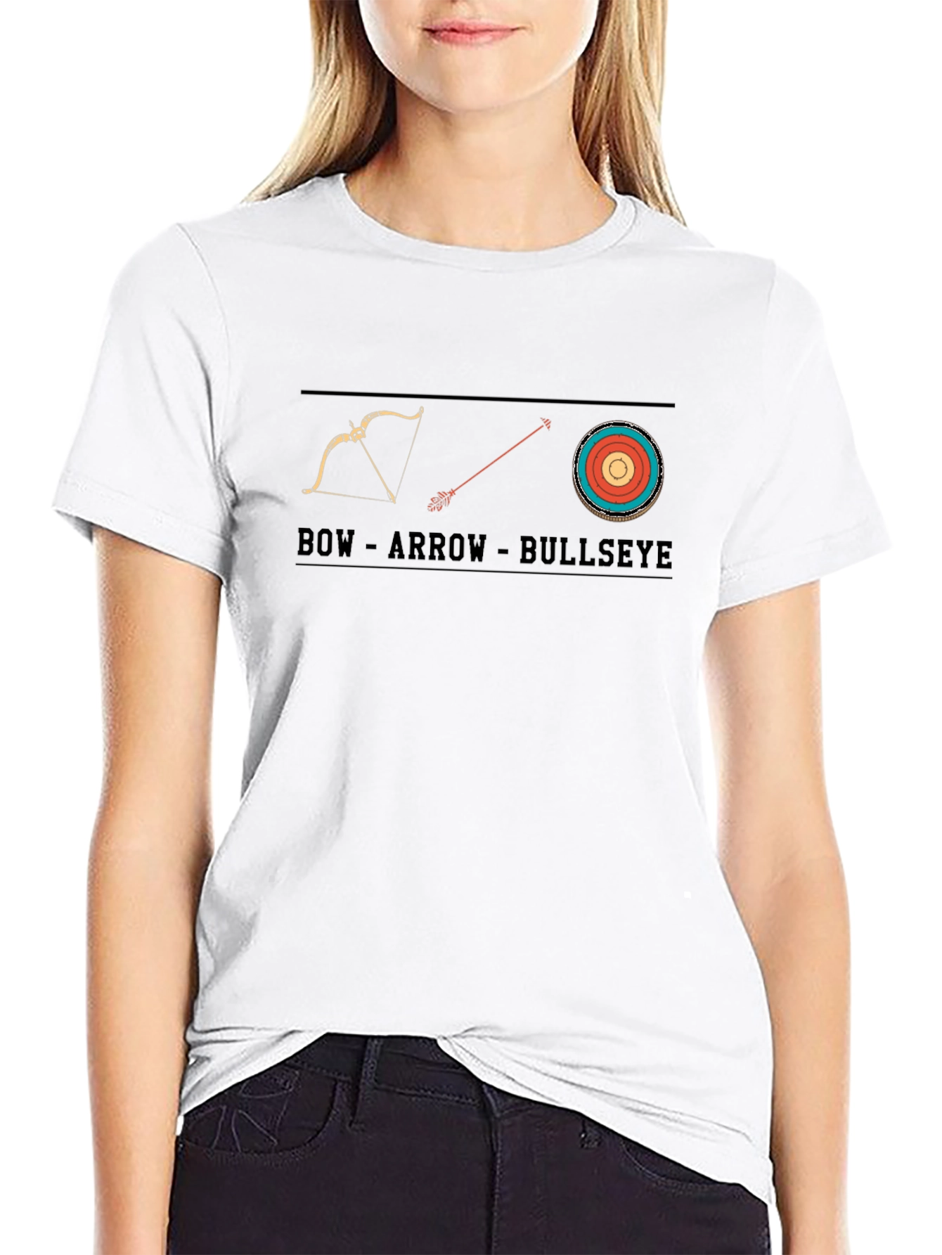 Bow Arrow Bullseye Graphic Tee