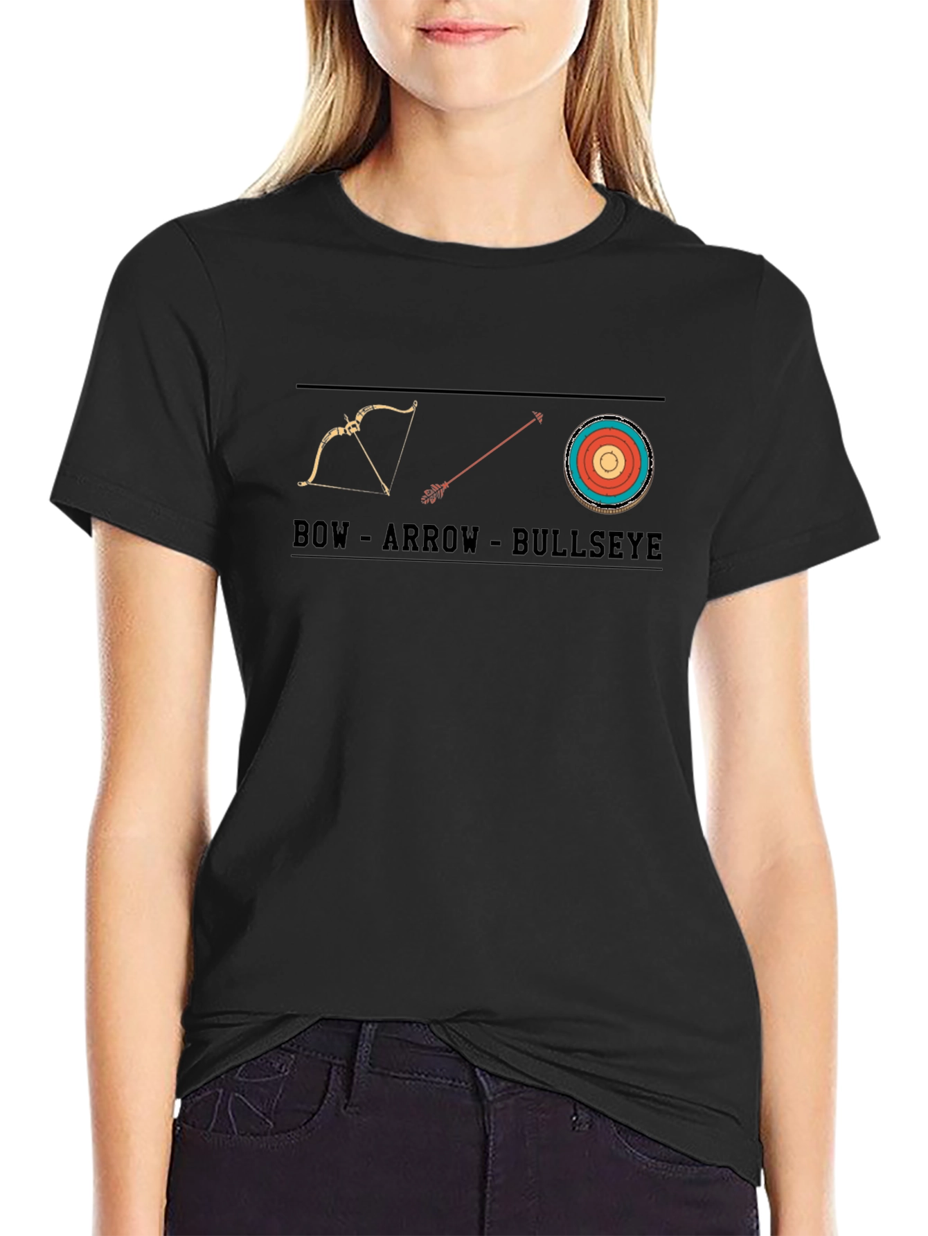 Bow Arrow Bullseye Graphic Tee