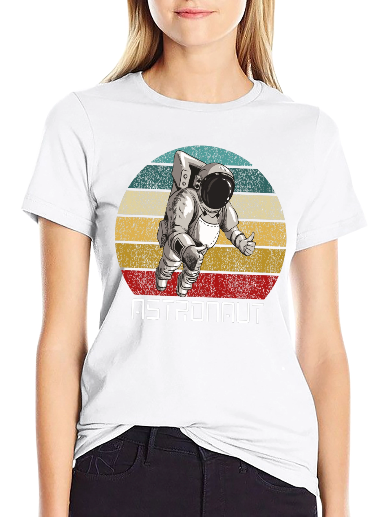Astronaut Retro T-Shirt - Cool Space Design
