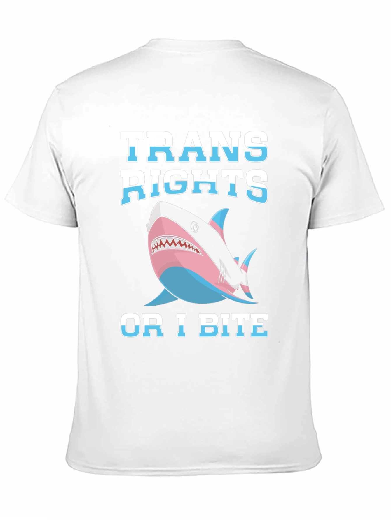 Trans Rights Shark Bite T-Shirt