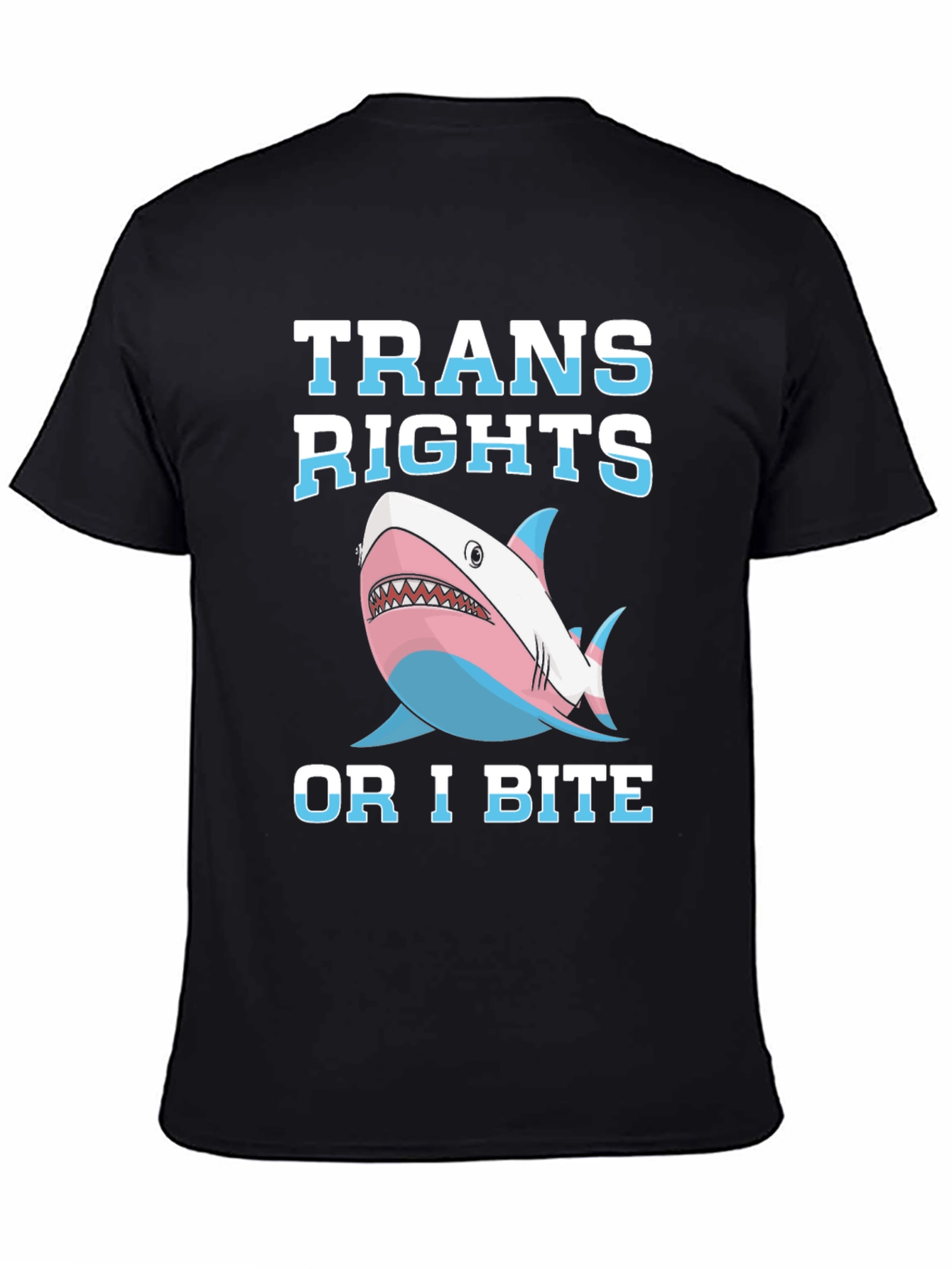 Trans Rights Shark Bite T-Shirt
