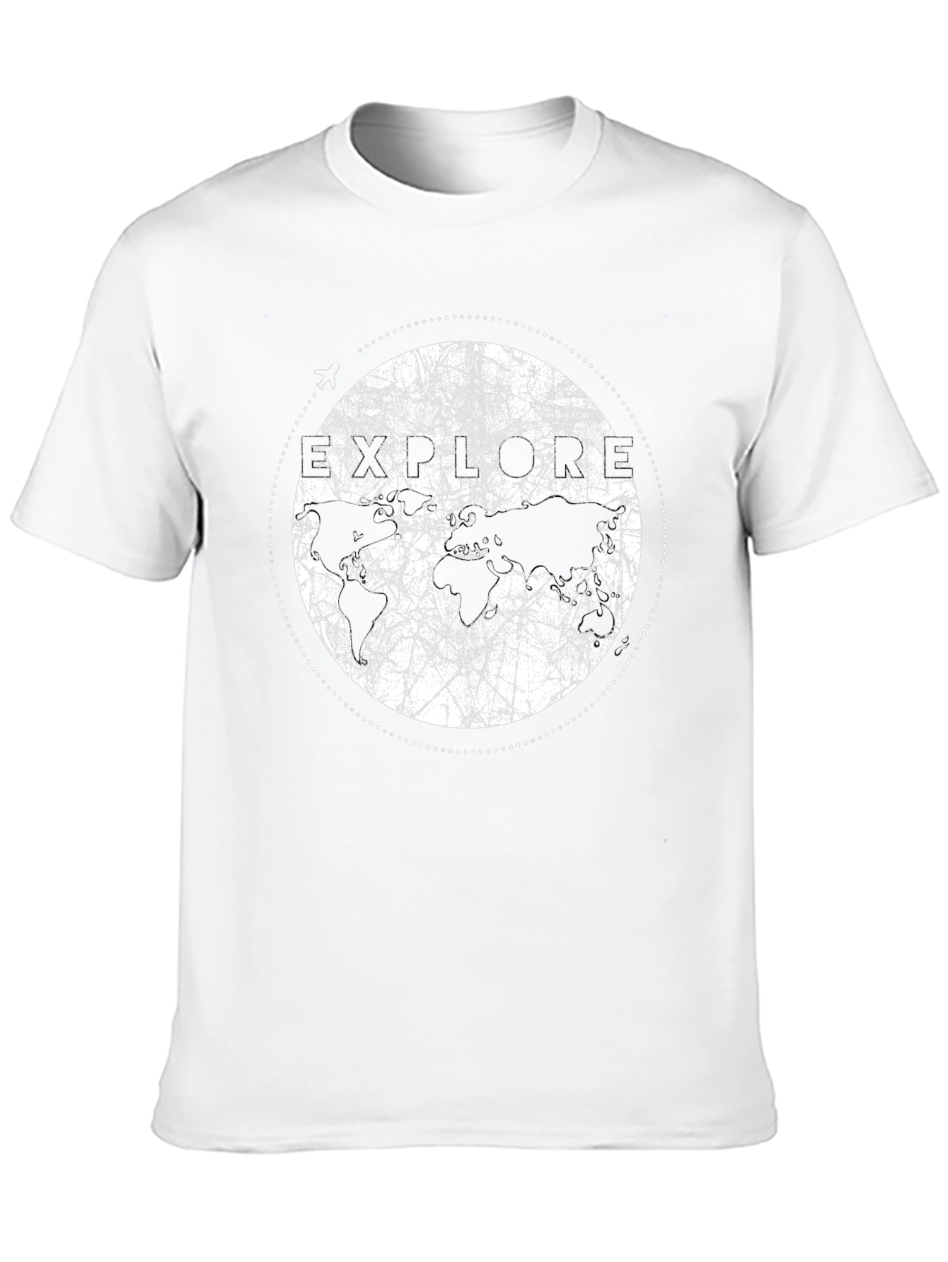 Explore Earth Graphic Print Black T-Shirt