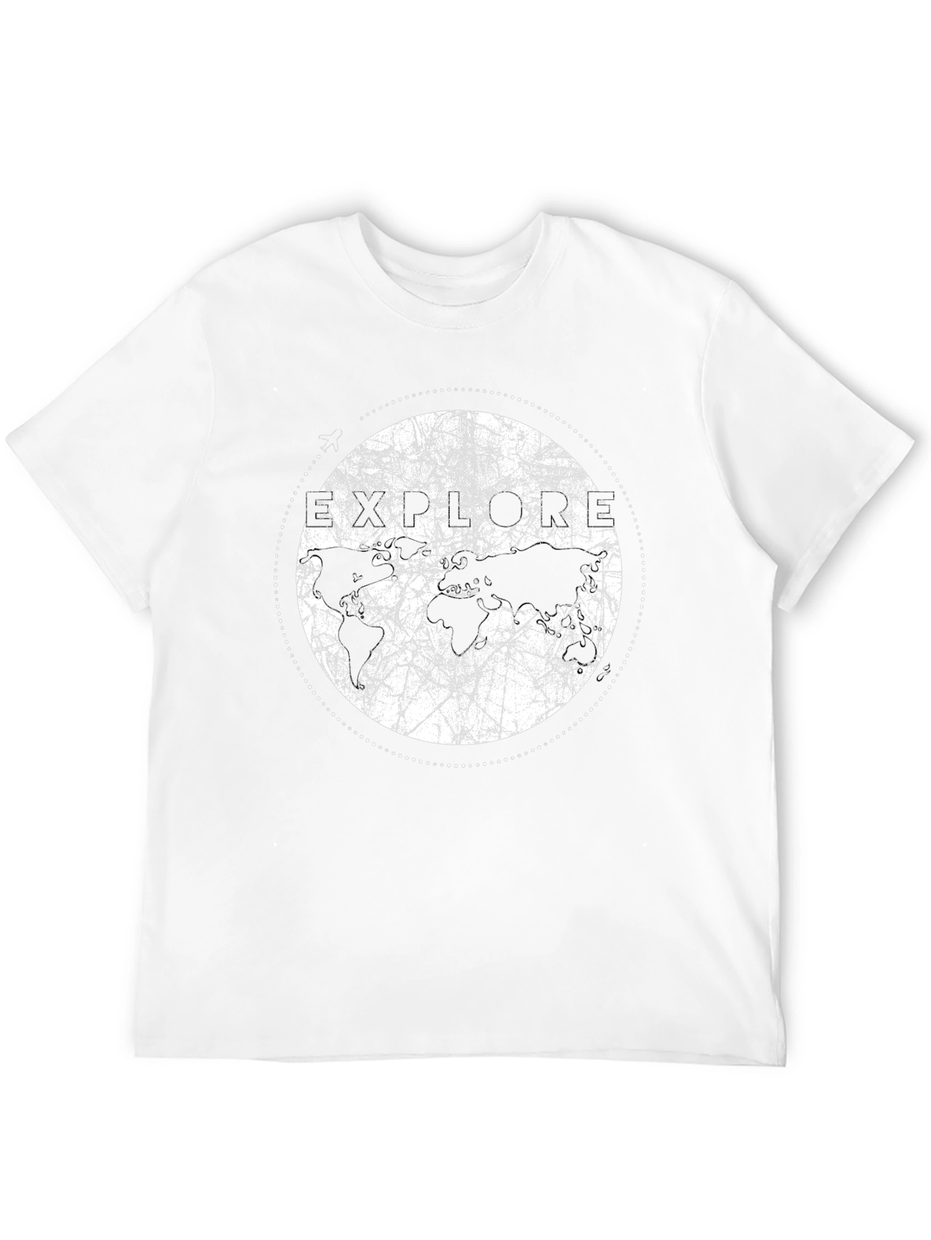 Explore Earth Graphic Print Black T-Shirt