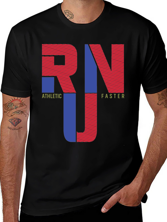 Athletic Faster Graphic Print T-Shirt