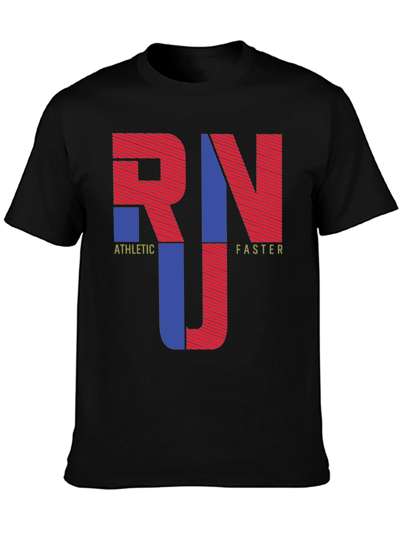 Athletic Faster Graphic Print T-Shirt