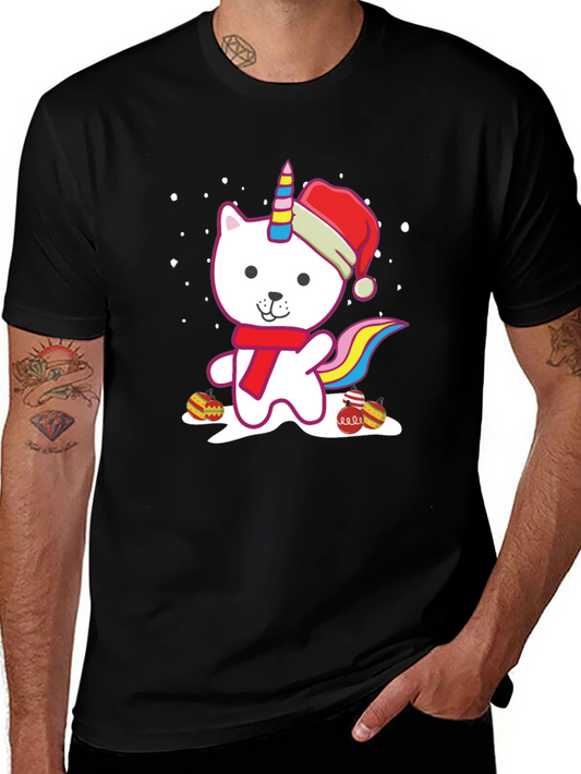 Christmas Cat Unicorn T-Shirt