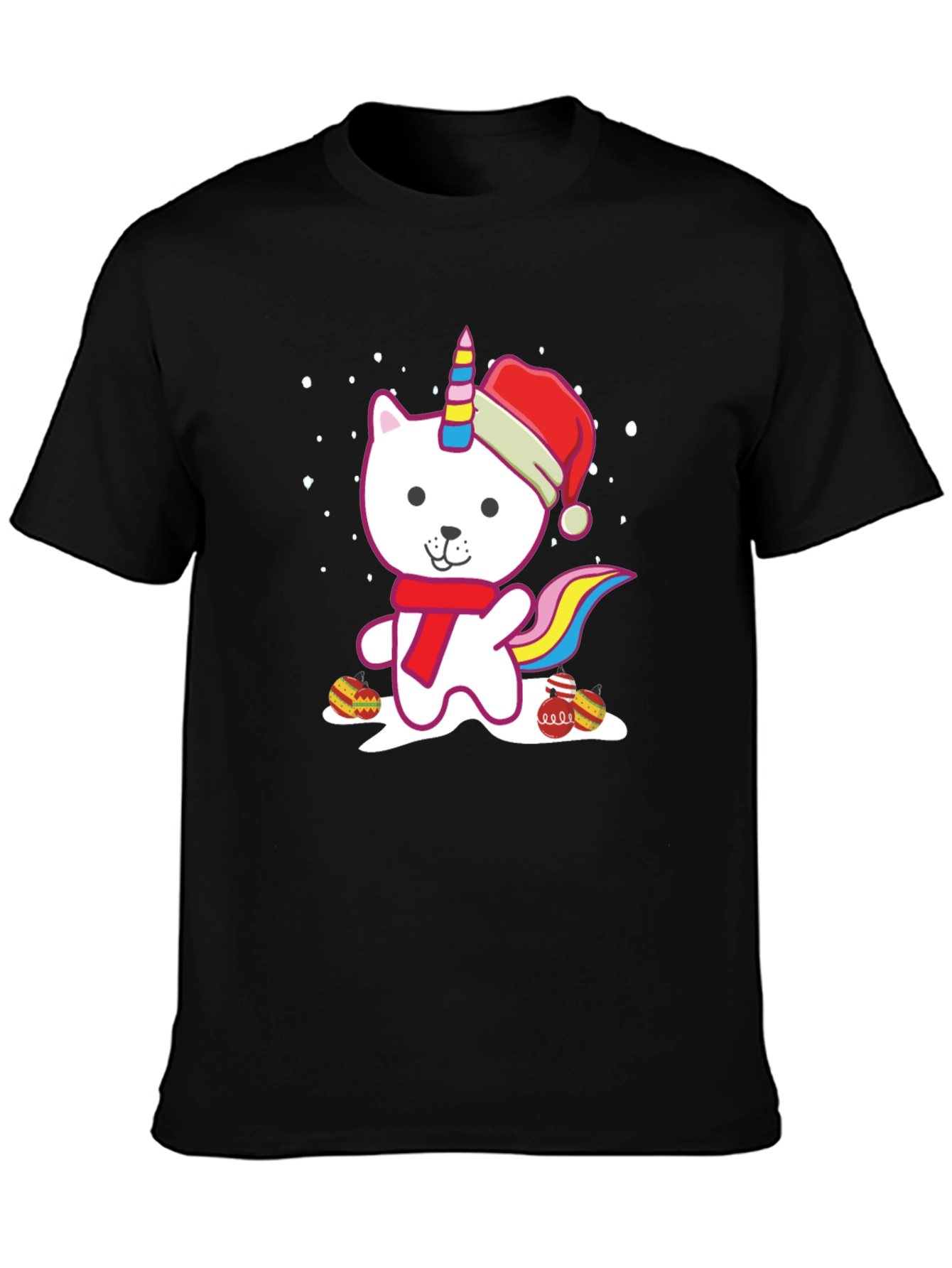 Christmas Cat Unicorn T-Shirt