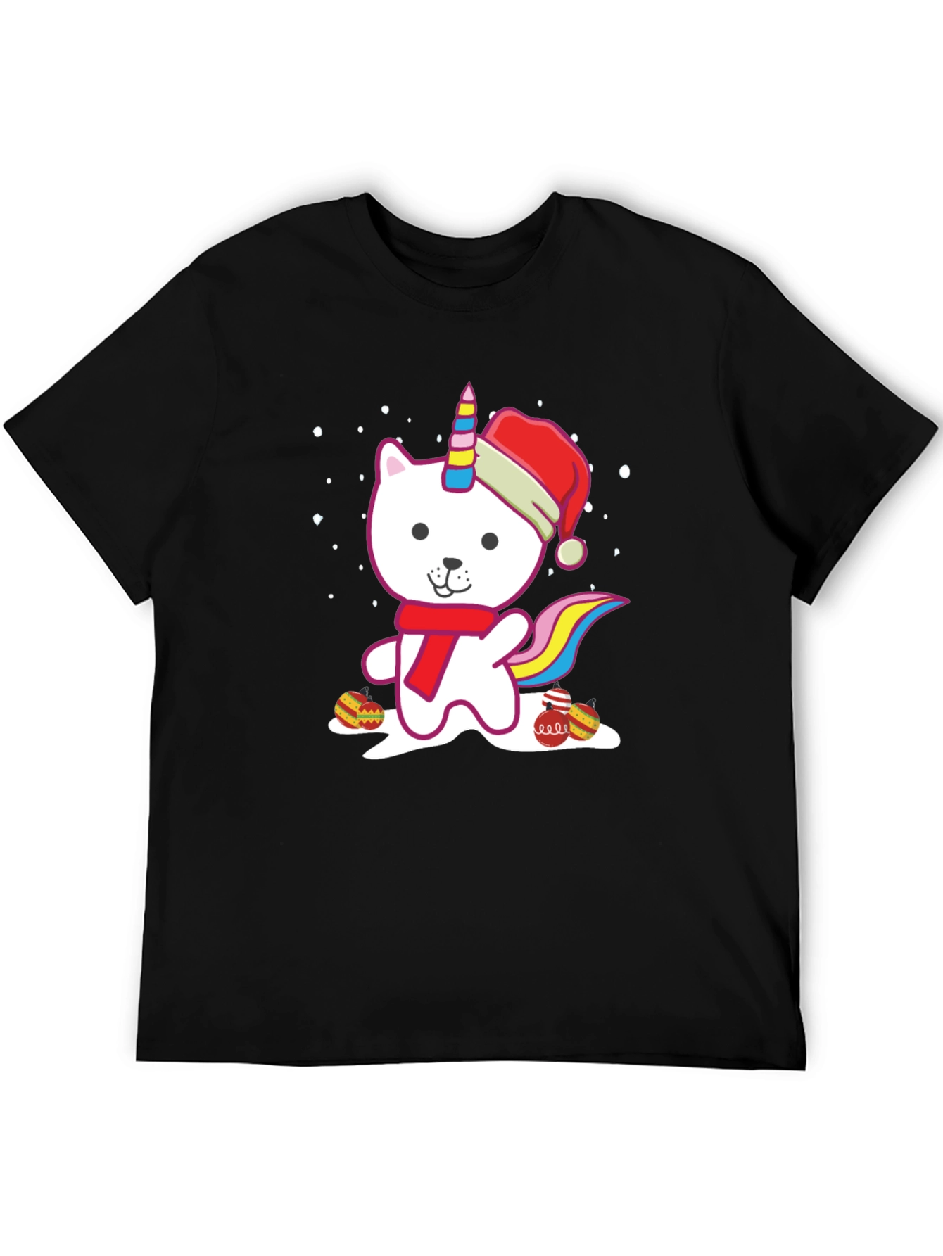 Christmas Cat Unicorn T-Shirt