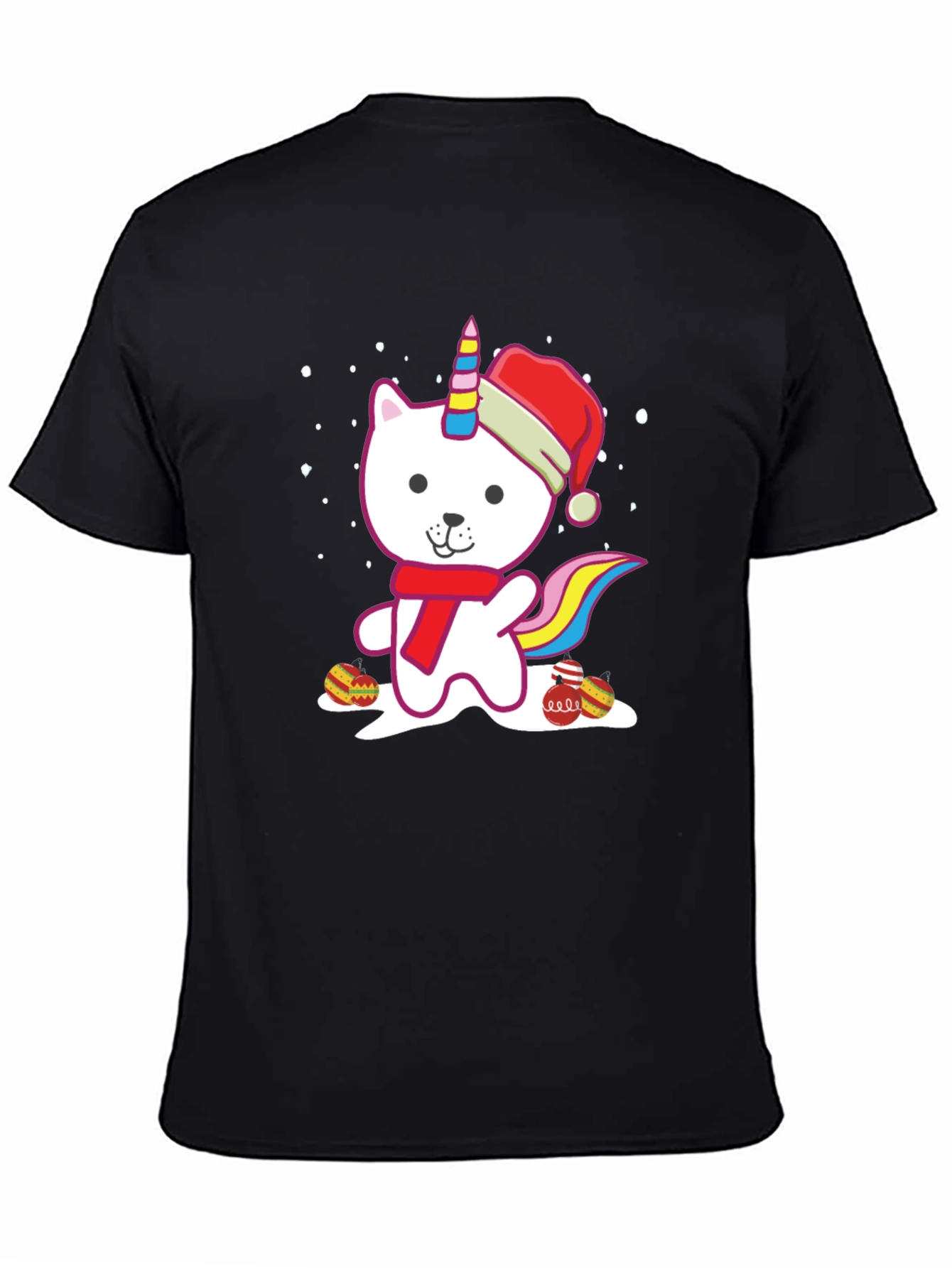 Christmas Cat Unicorn T-Shirt