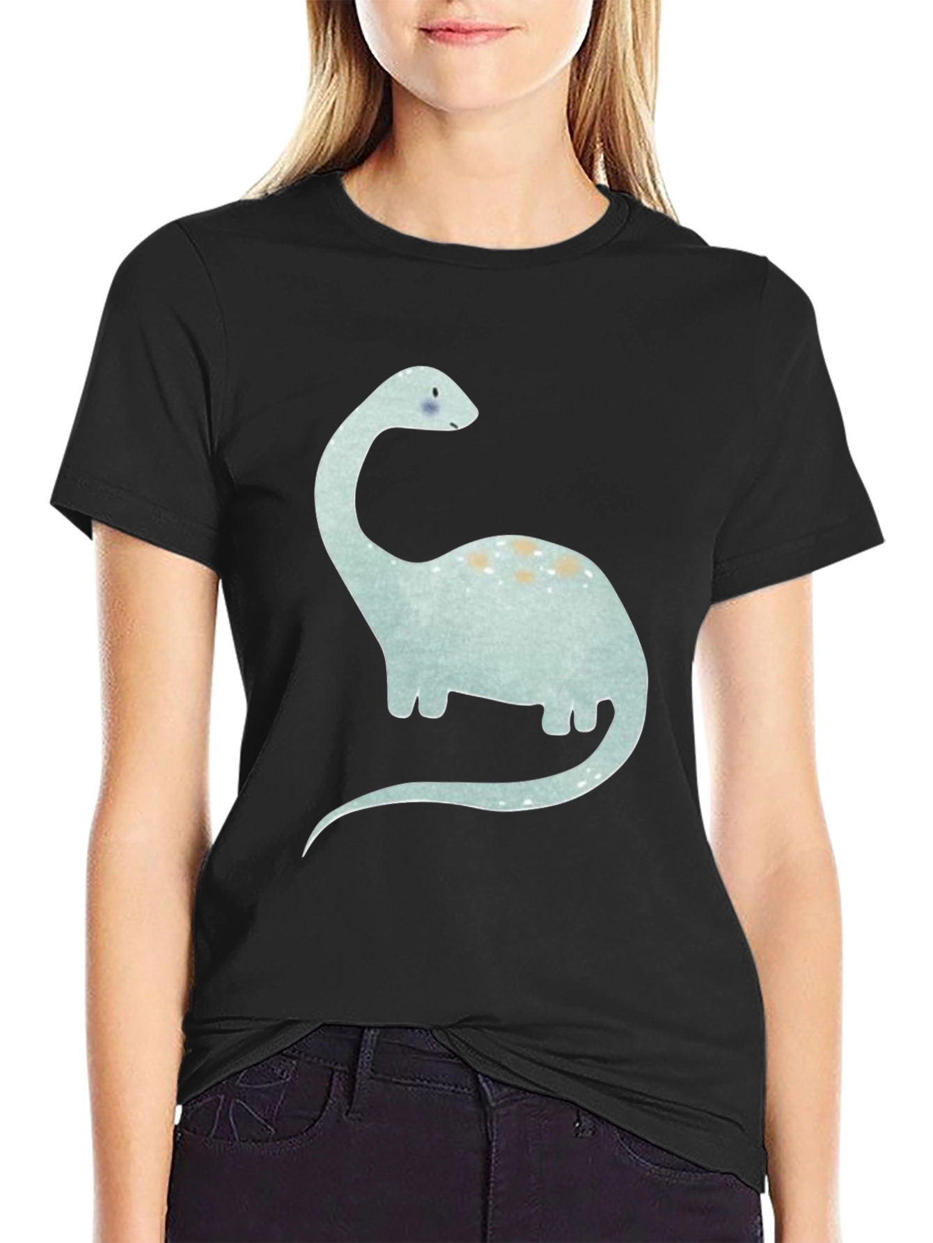 Dinosaur Graphic Tee - Cute Cartoon Brontosaurus
