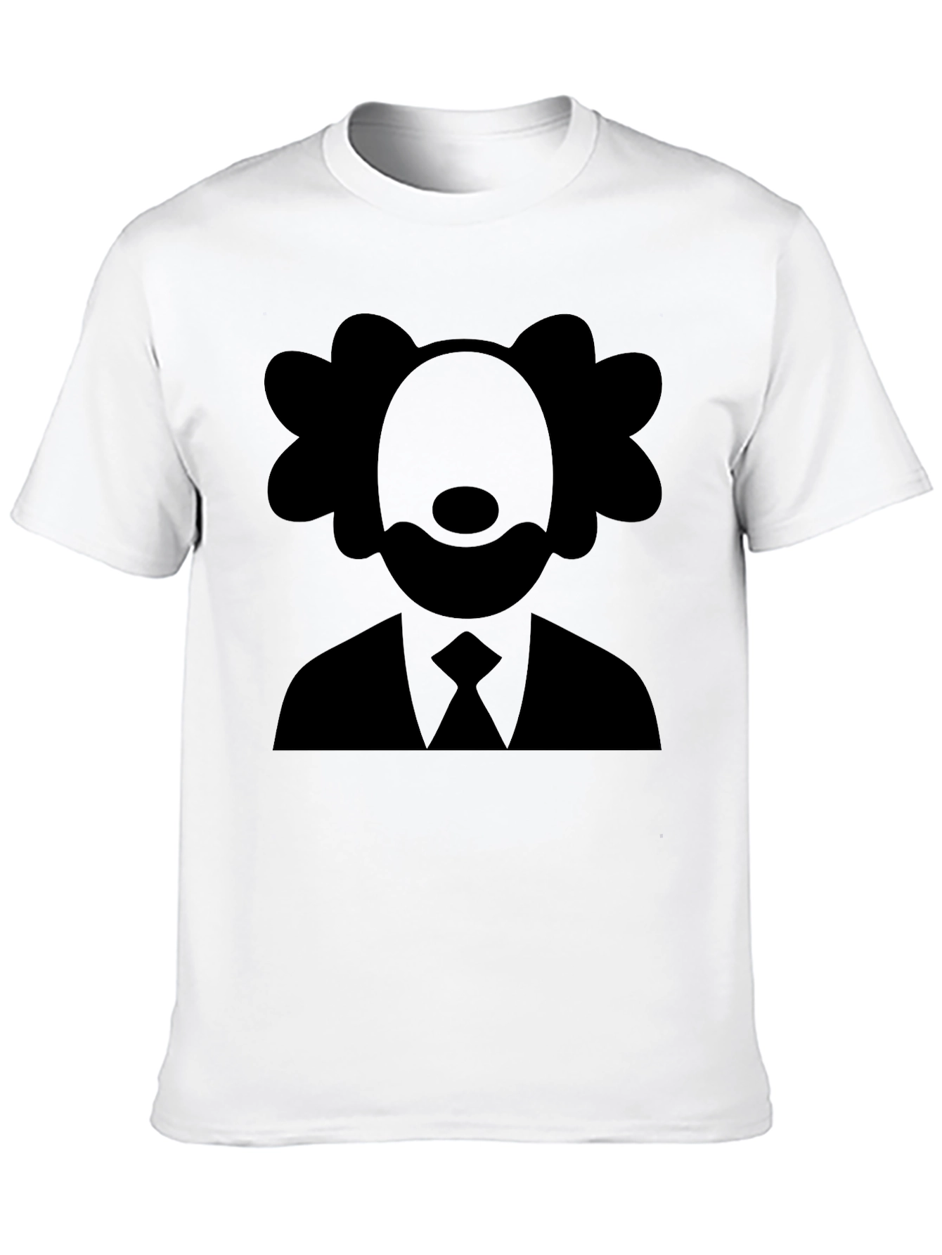 Clown Silhouette Graphic Tee - Black