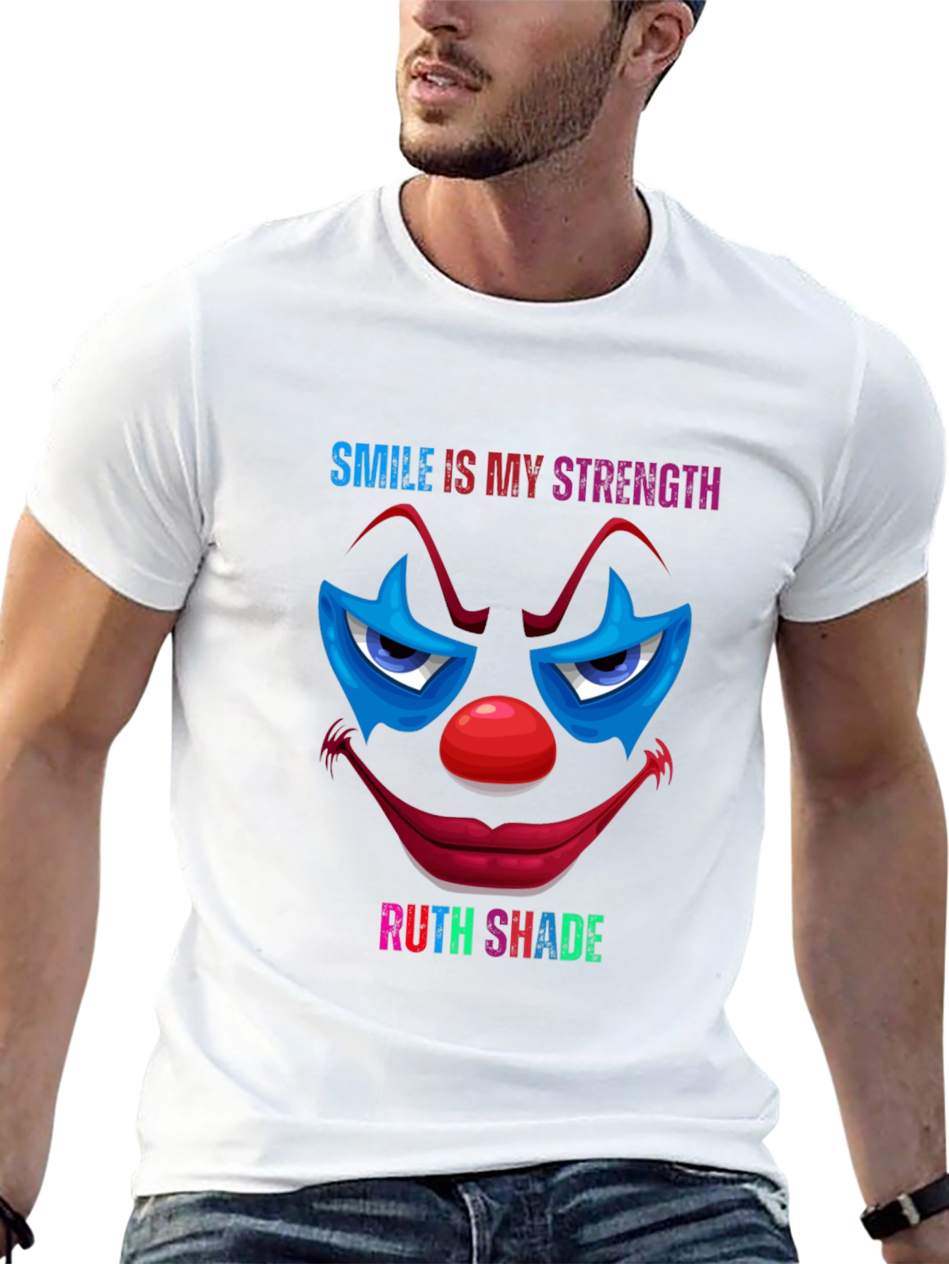 Smile Is My Strength Clown Graphic T-Shirt