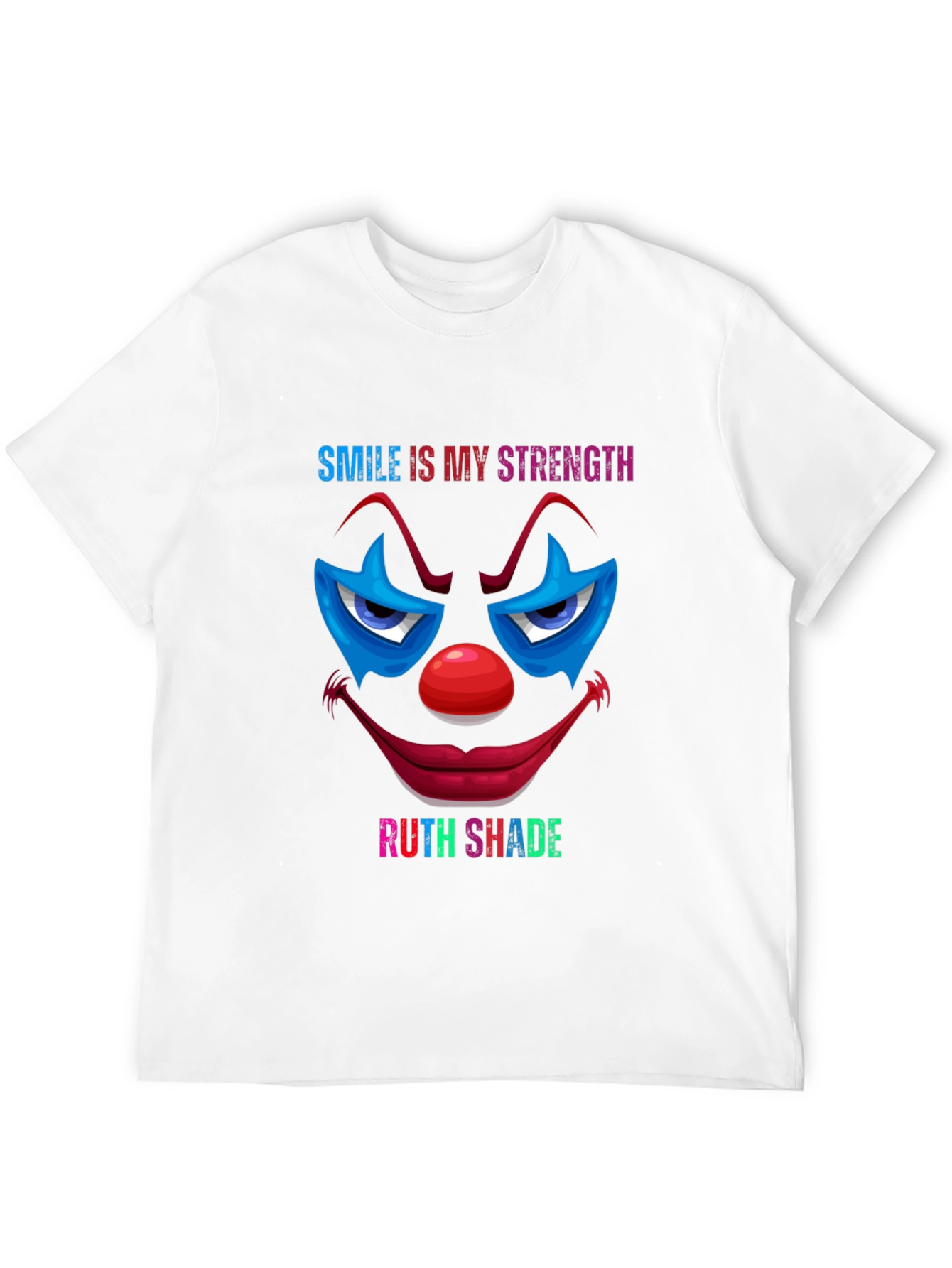 Smile Is My Strength Clown Graphic T-Shirt