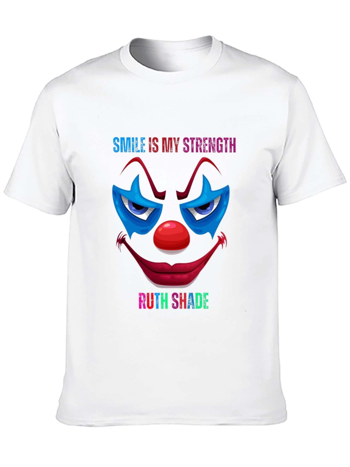 Smile Is My Strength Clown Graphic T-Shirt
