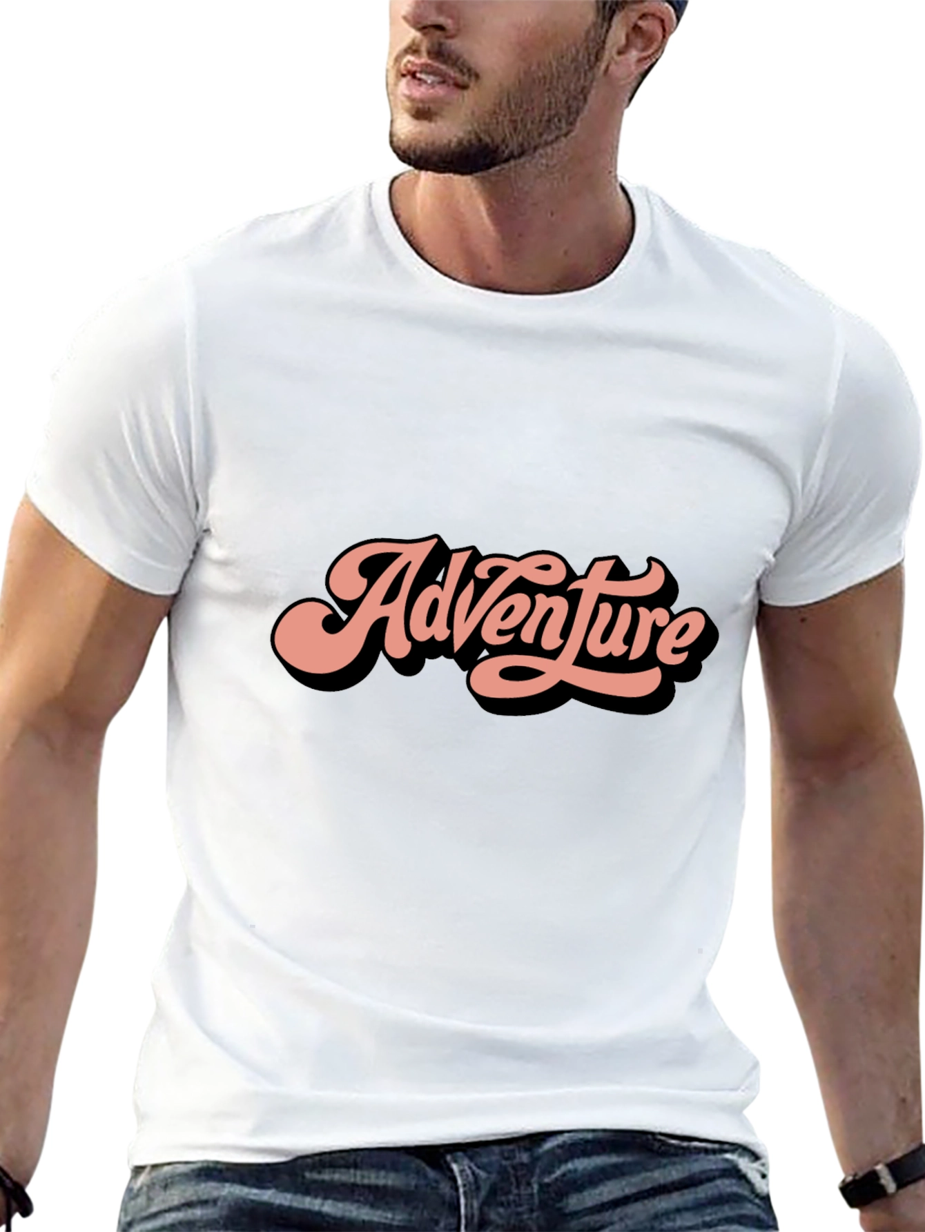 Adventure Tee: Retro Style Black T-Shirt