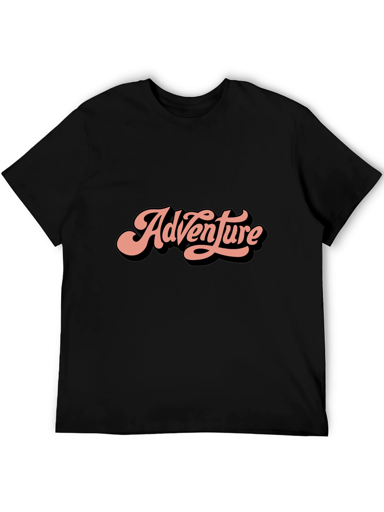 Adventure Tee: Retro Style Black T-Shirt
