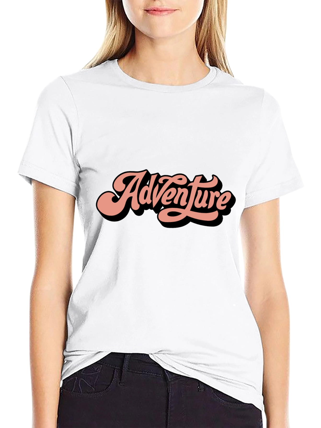Adventure Tee: Retro Style Black T-Shirt