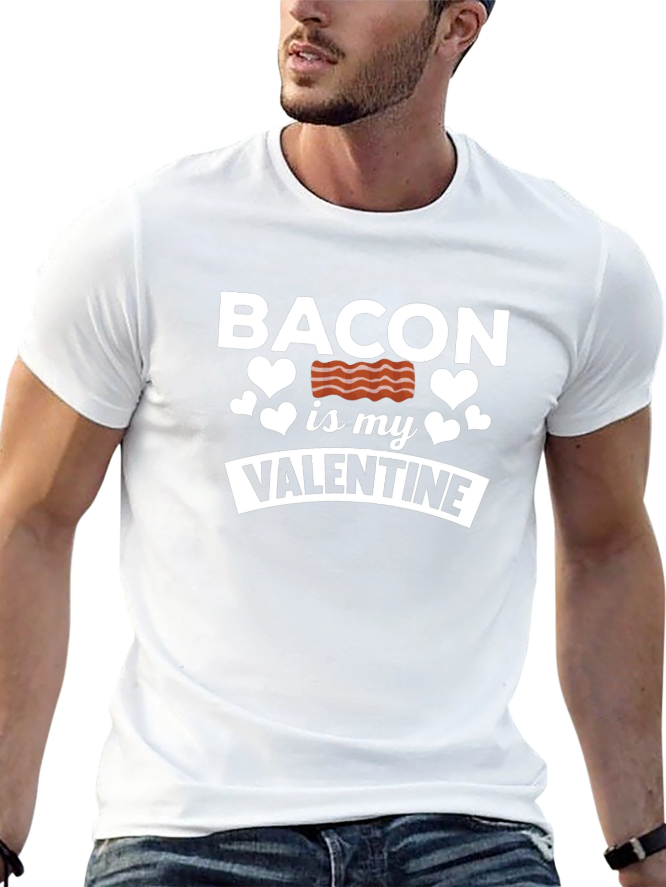 Bacon is My Valentine Graphic T-Shirt