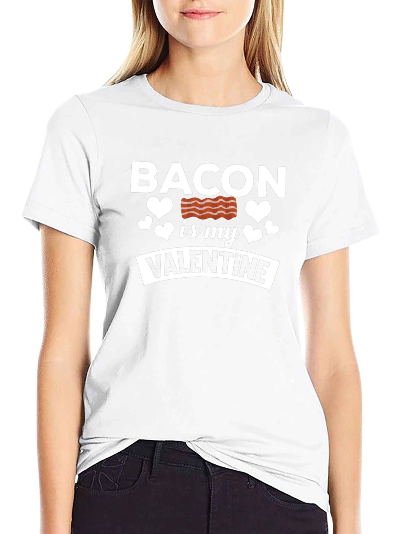 Bacon is My Valentine Graphic T-Shirt