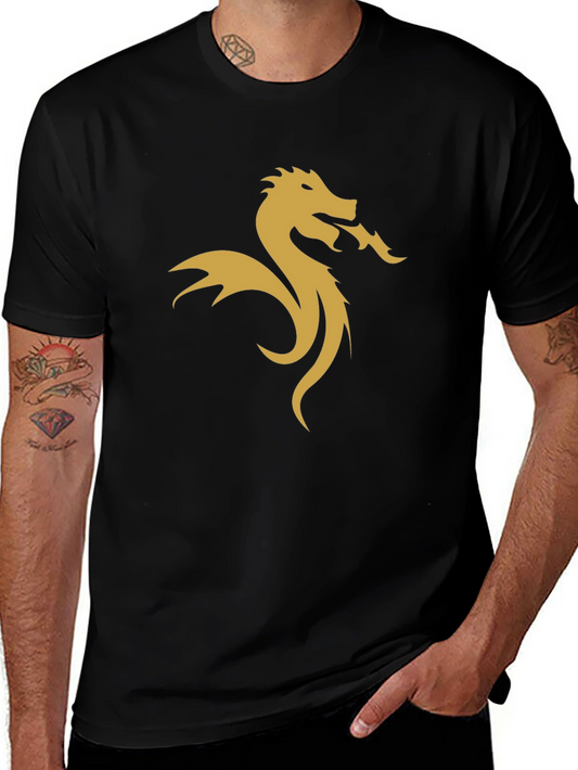 Dragon Graphic Tee - Black Stylish Design