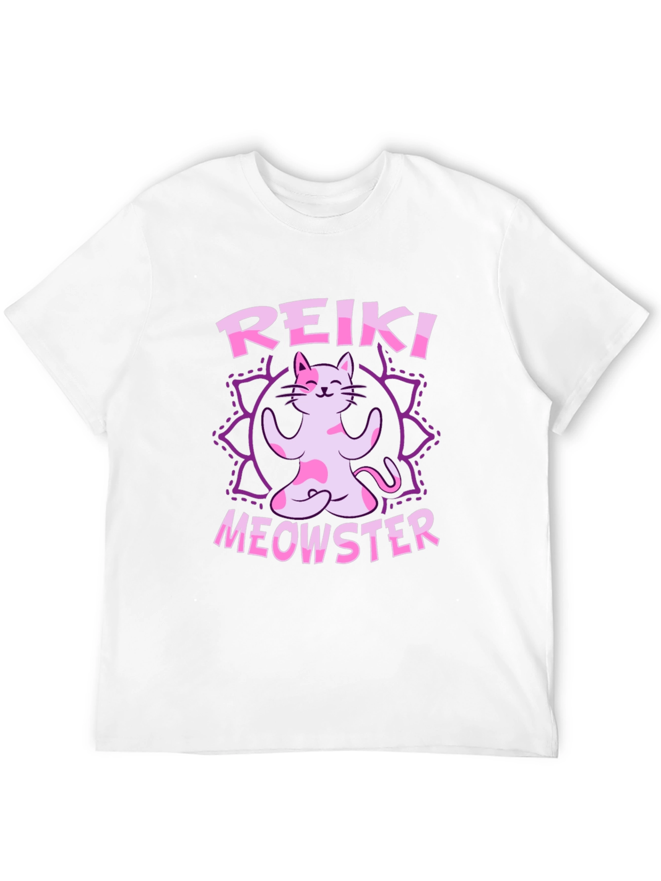 Reiki Meowster Cat Yoga T-Shirt
