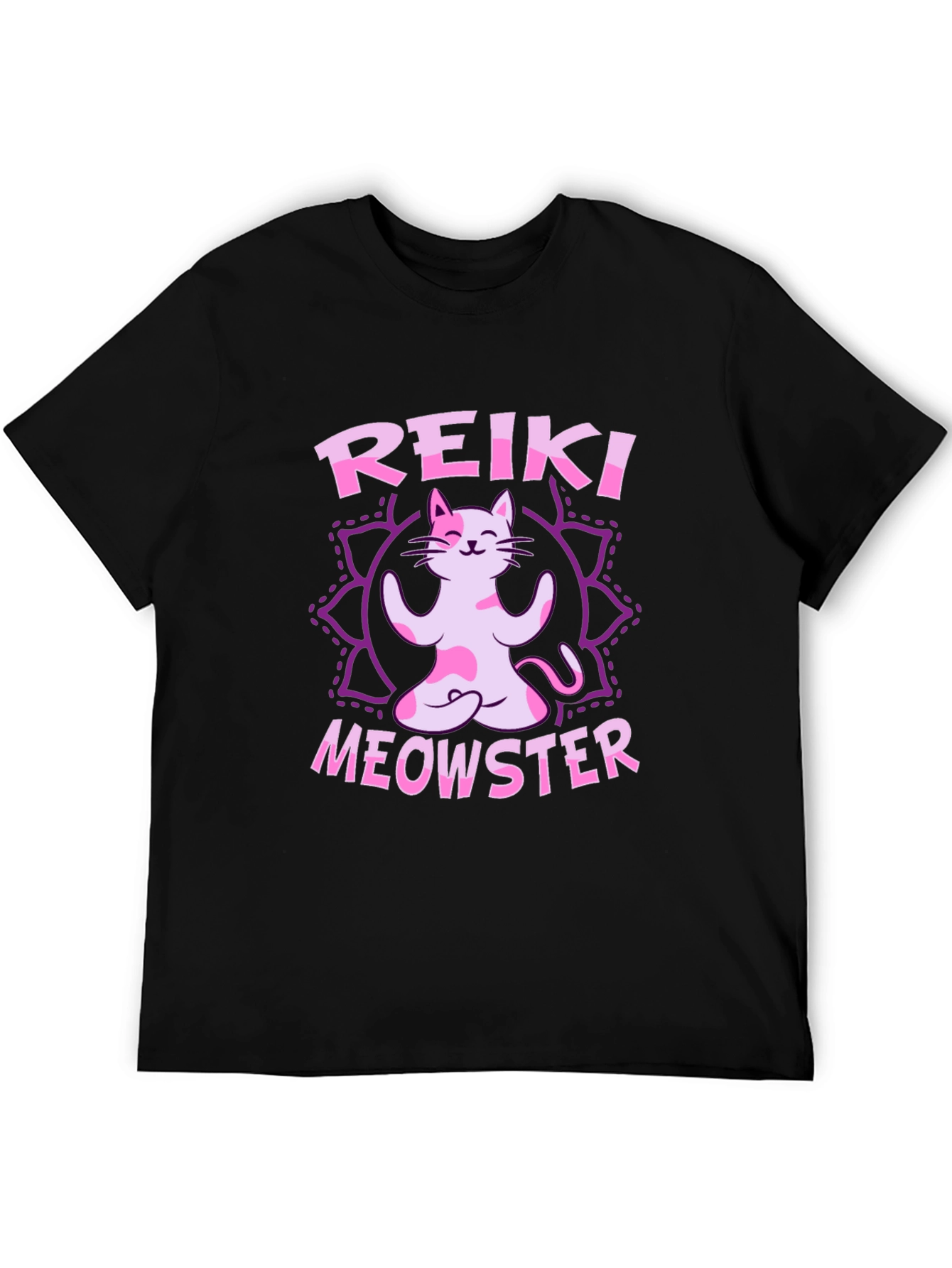 Reiki Meowster Cat Yoga T-Shirt