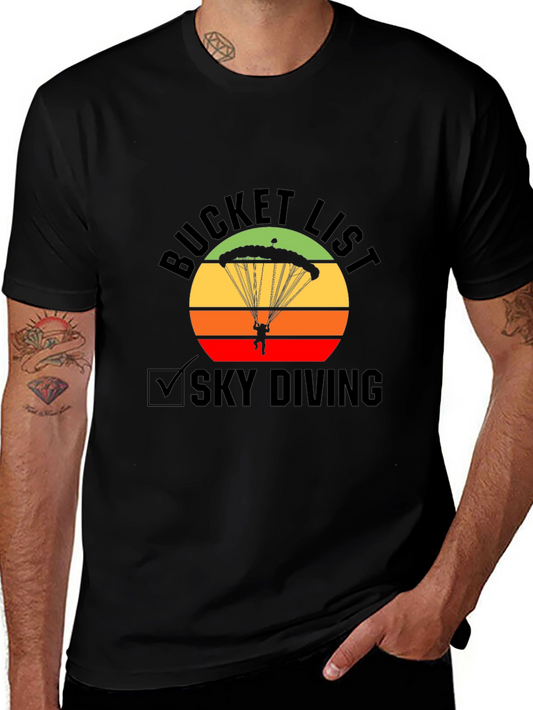 Skydiving Bucket List Graphic Tee