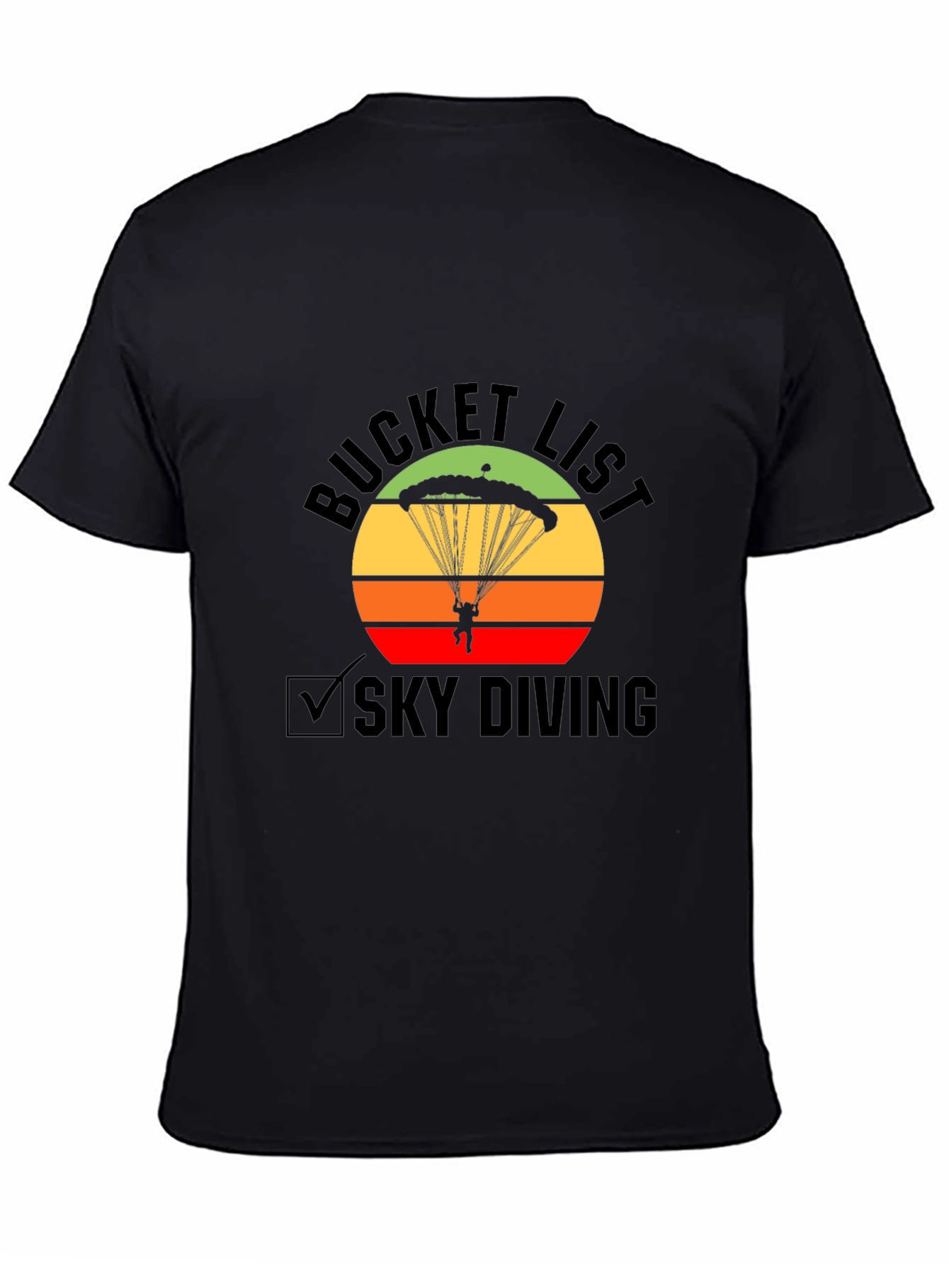 Skydiving Bucket List Graphic Tee