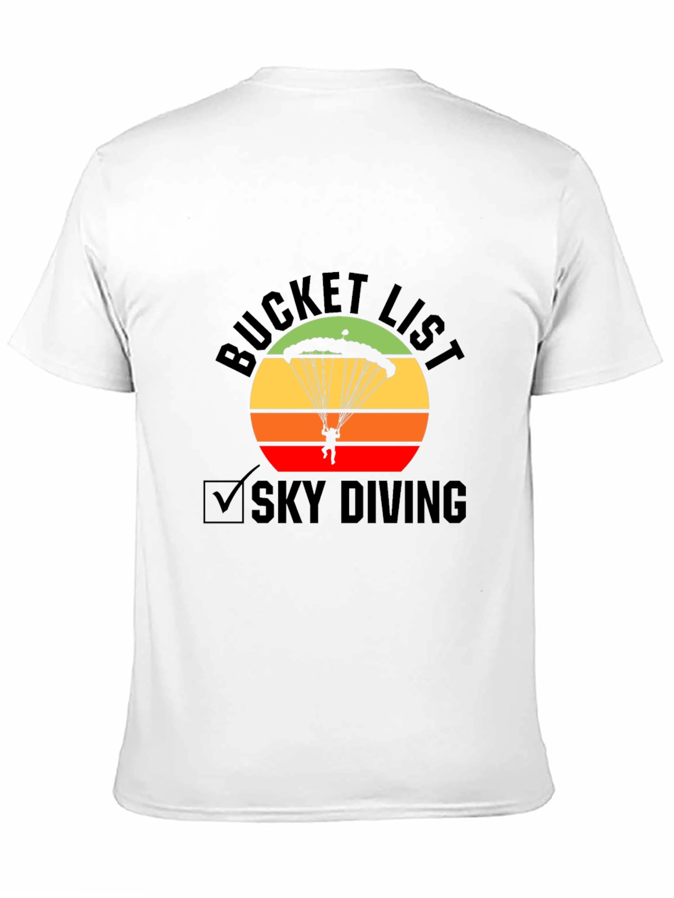 Skydiving Bucket List Graphic Tee