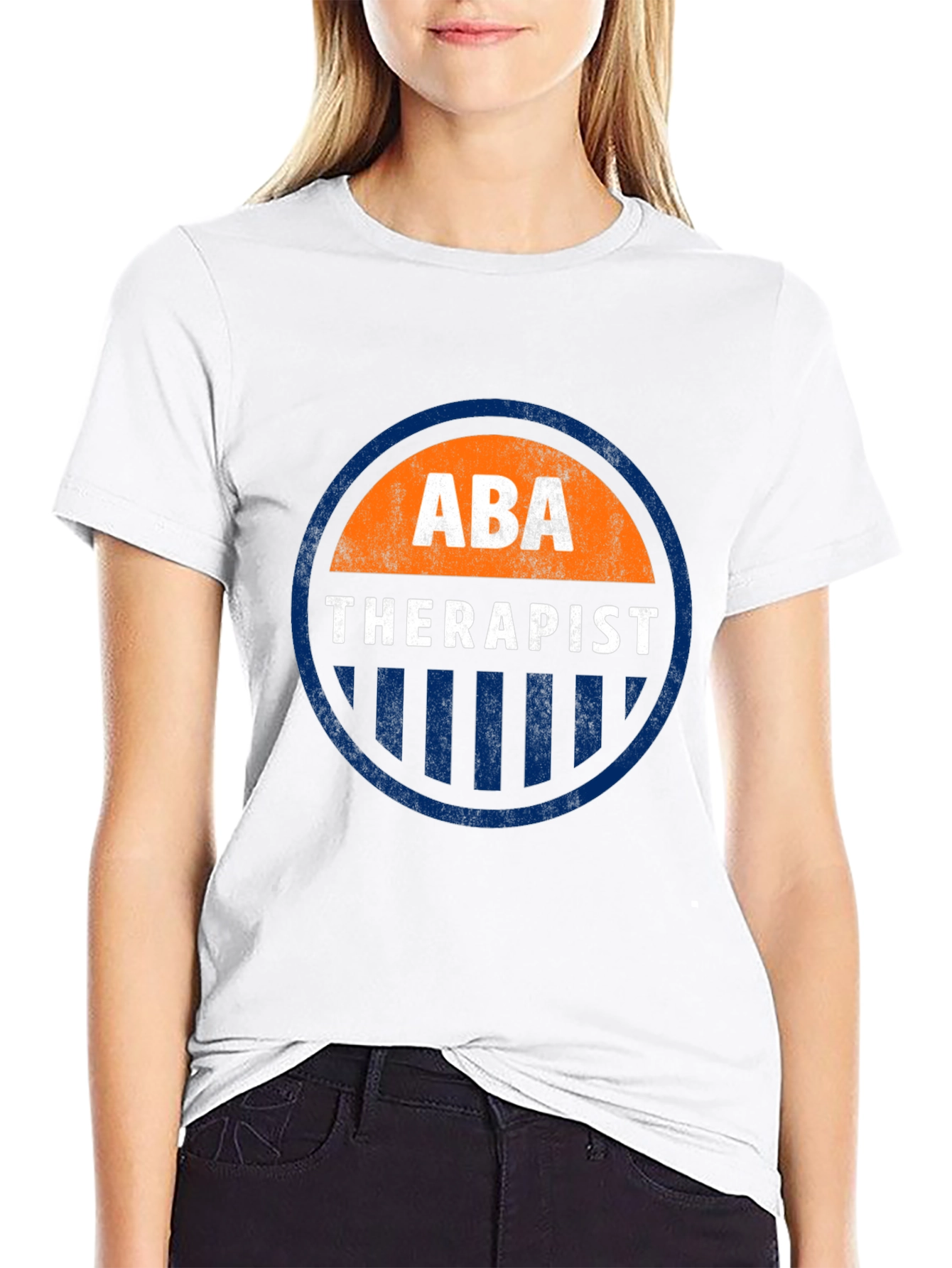ABA Therapist Graphic T-Shirt - Round Emblem Design