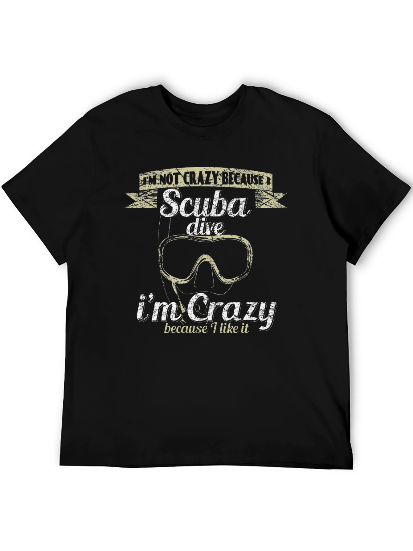 Scuba Dive Crazy Graphic Tee - Diver Gift