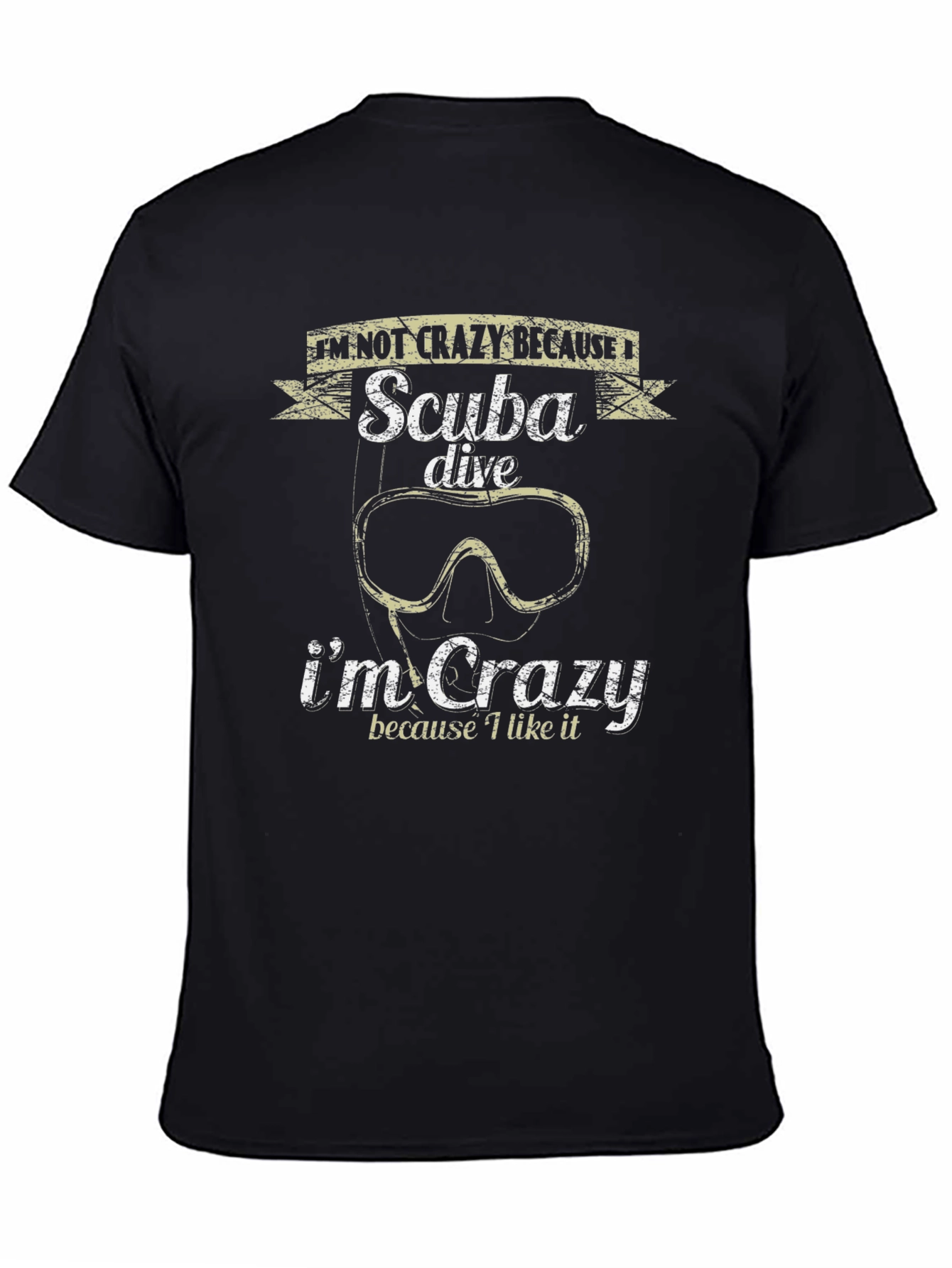 Scuba Dive Crazy Graphic Tee - Diver Gift