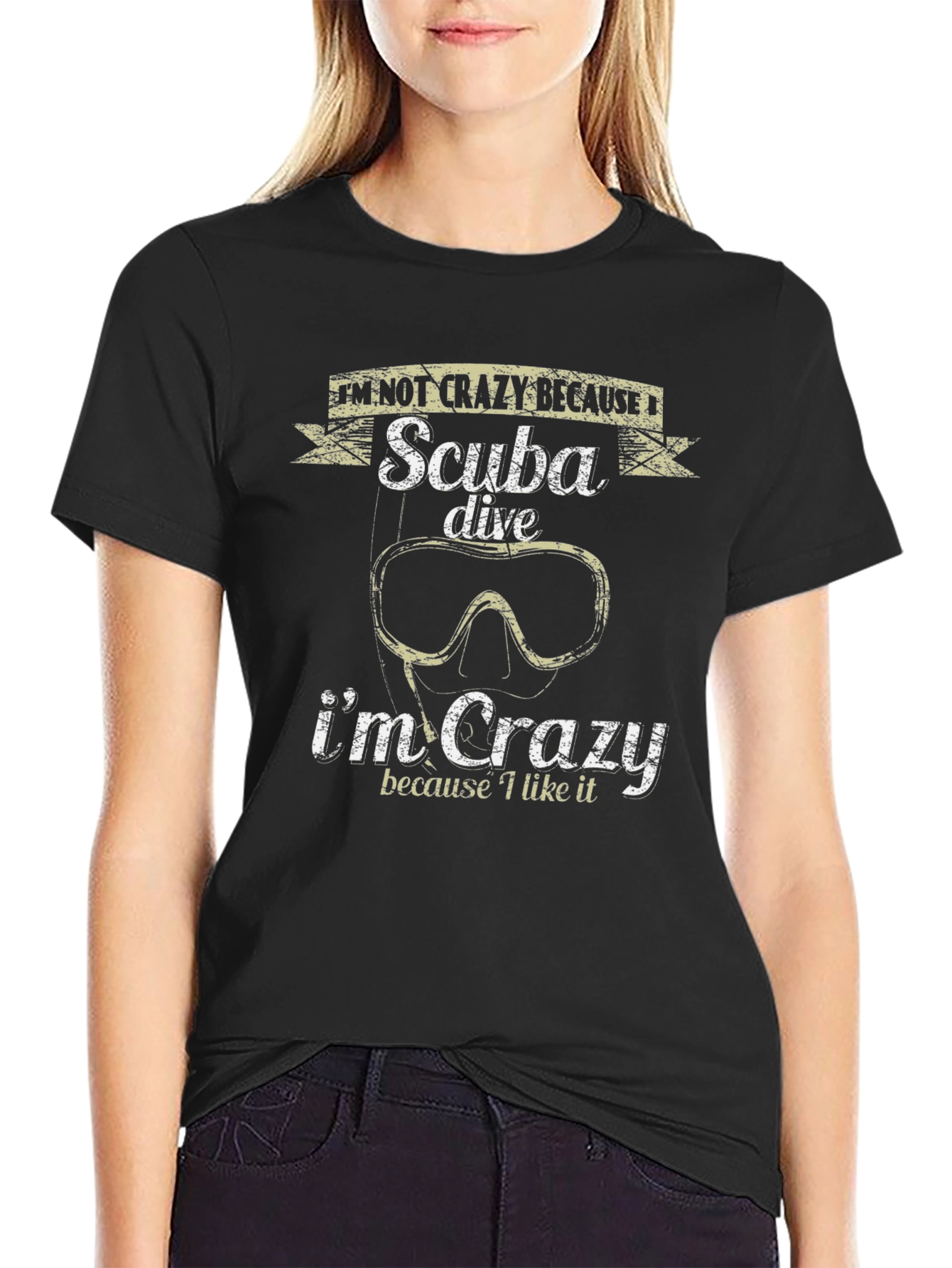 Scuba Dive Crazy Graphic Tee - Diver Gift