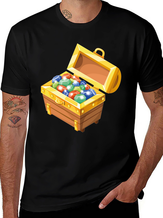 Treasure Chest T-Shirt: Gem-Filled Graphic Tee