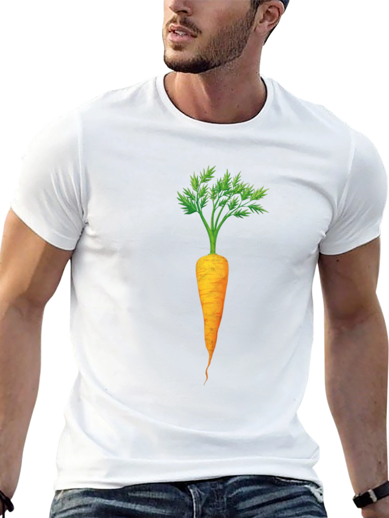 Carrot Graphic Tee - Funny Vegetarian Shirt